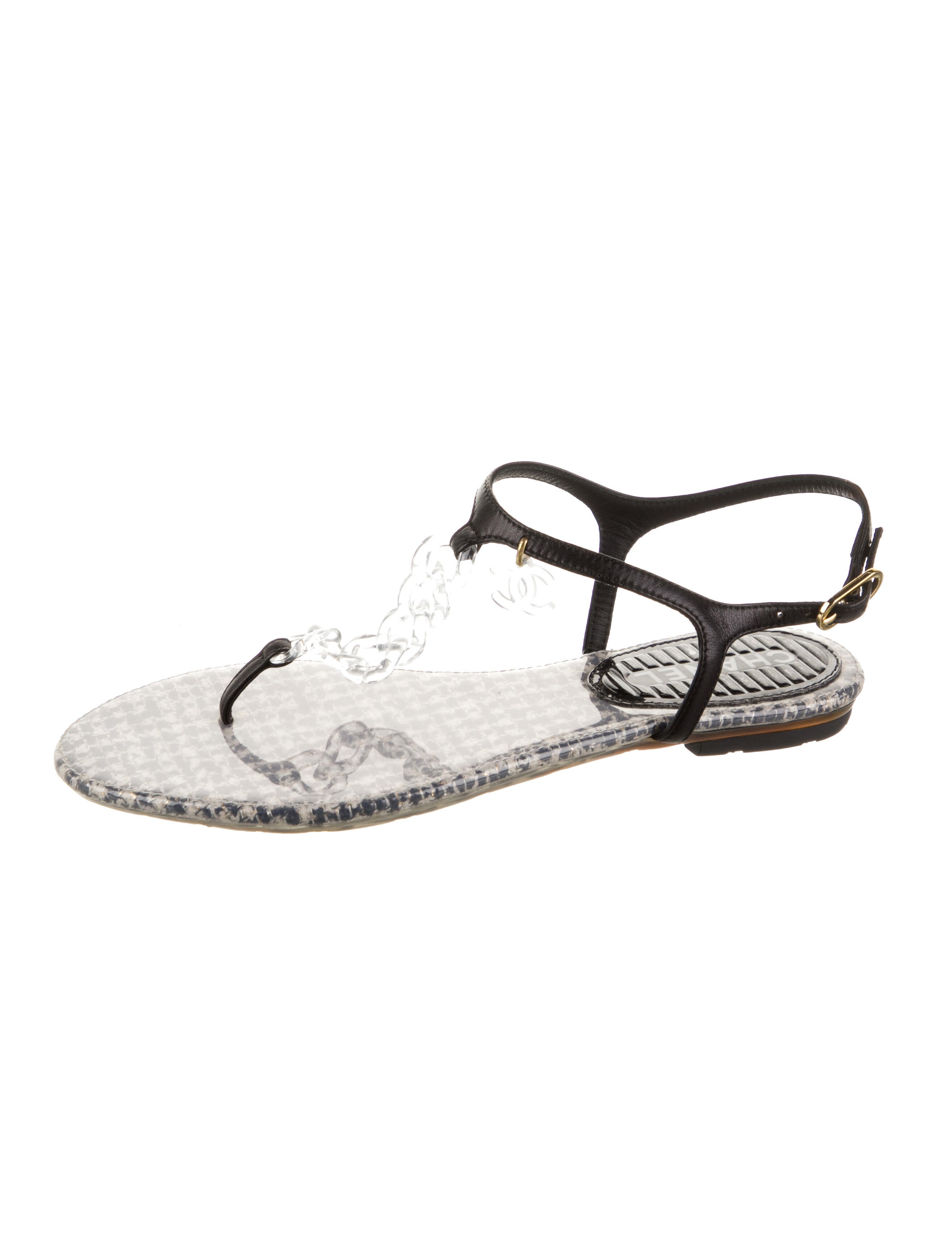 Chanel Crystal Slingback Sandals
