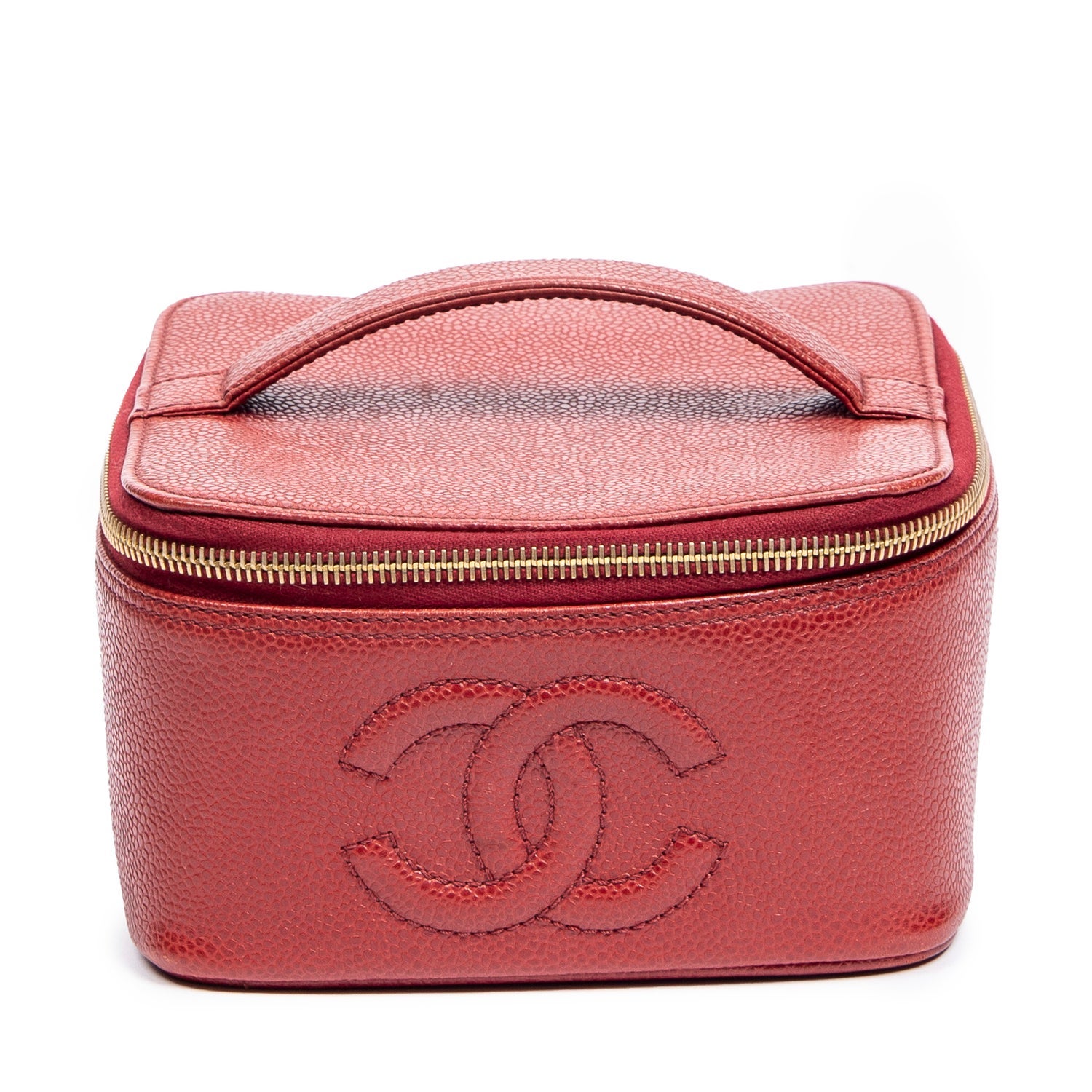 Chanel Leather CC Logo Vanity Case w/ Tags