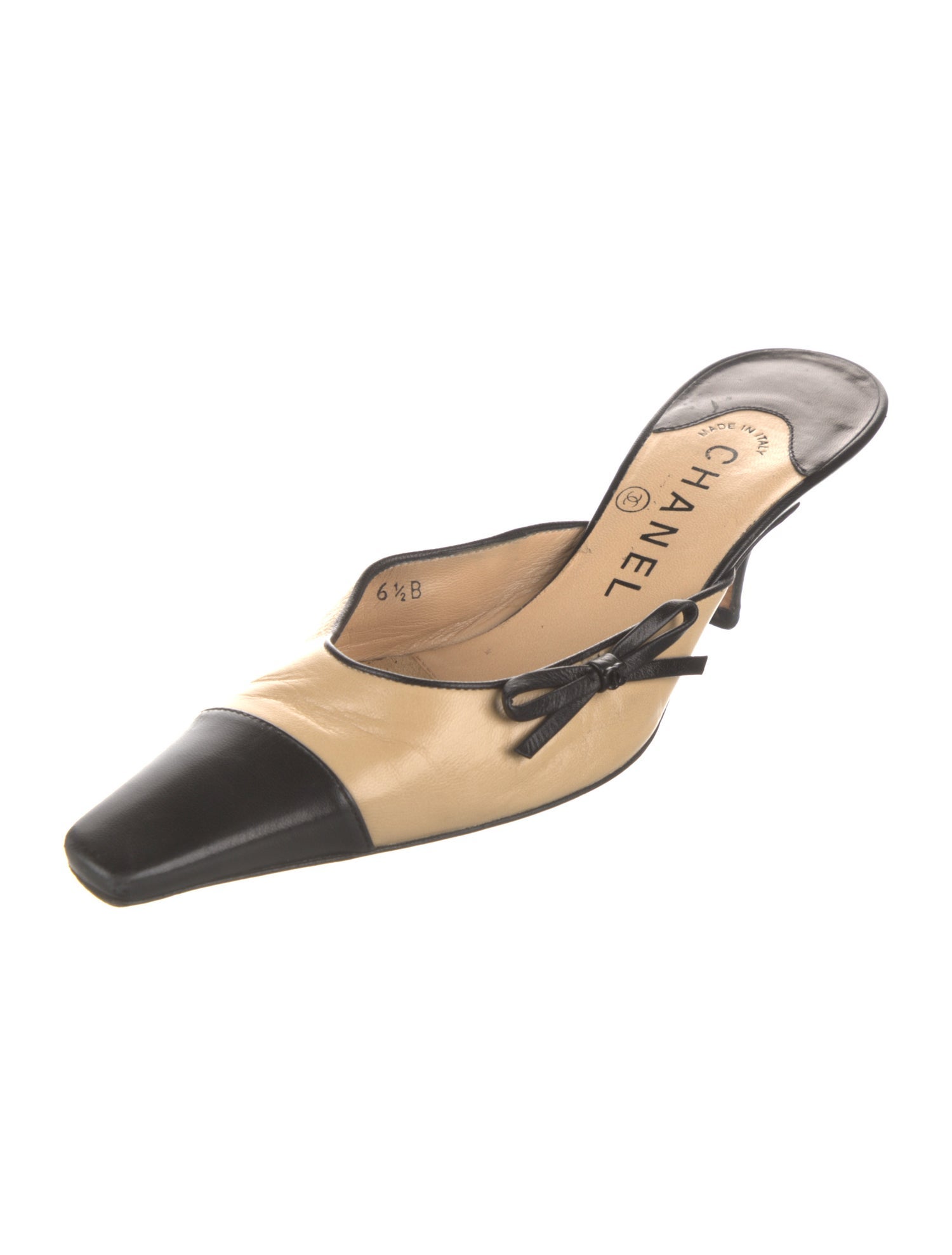 Chanel Vintage Interlocking CC Logo Mules