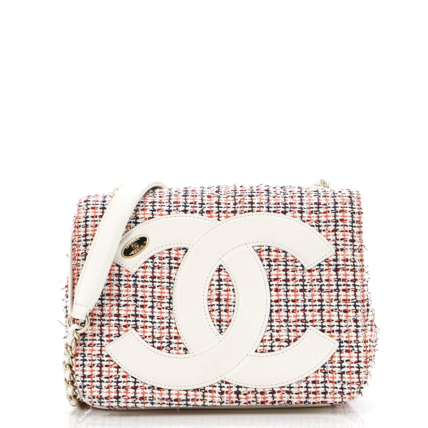 Chanel Tweed CC Mania Flap Bag