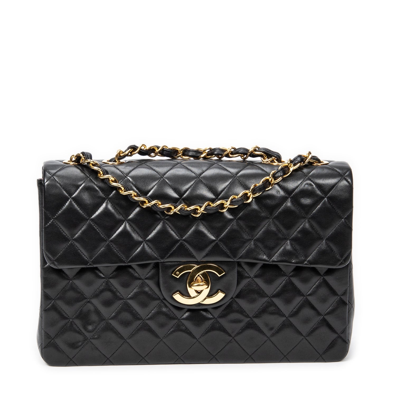 Chanel Leather Maxi Jumbo XL Flap