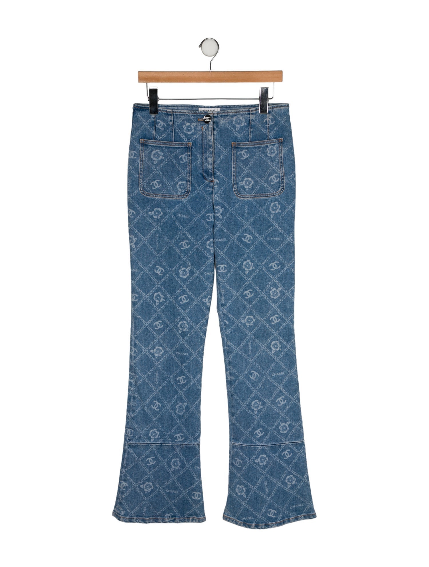 Chanel 2023 Wide Leg Jeans