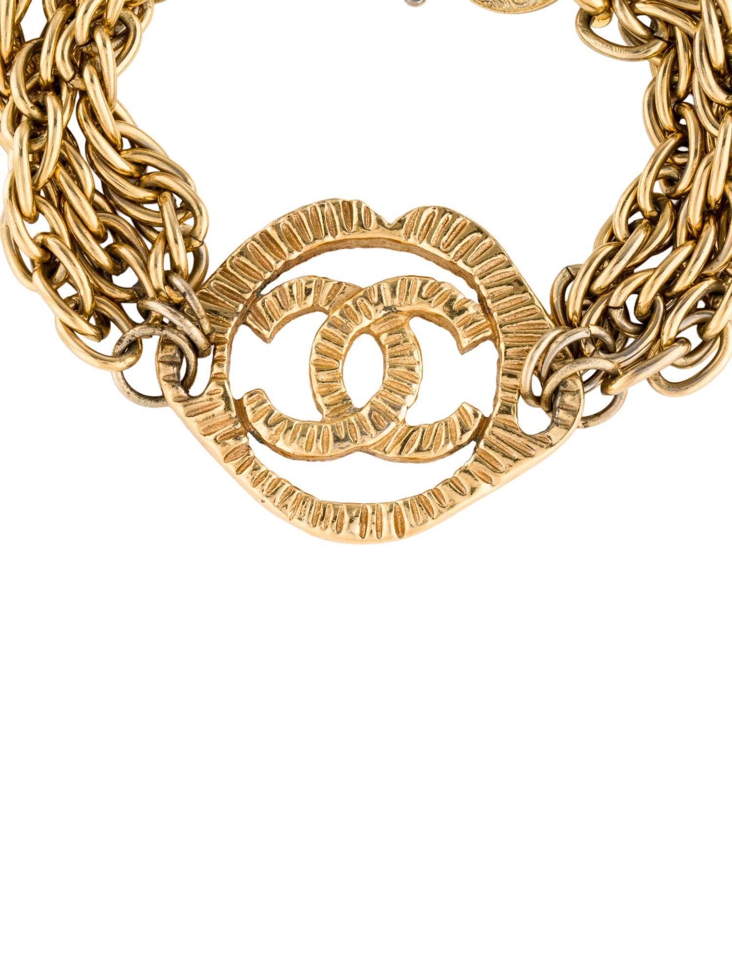 Chanel Vintage CC Multistrand Link Bracelet
