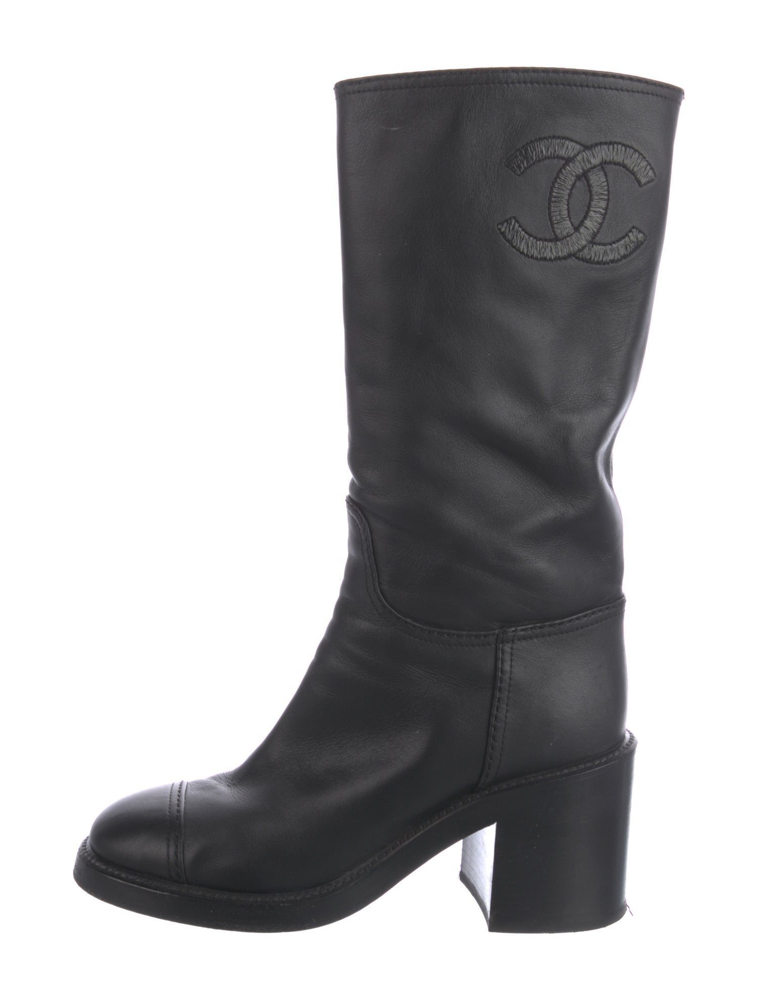 Chanel 2022 Interlocking CC Logo Boots
