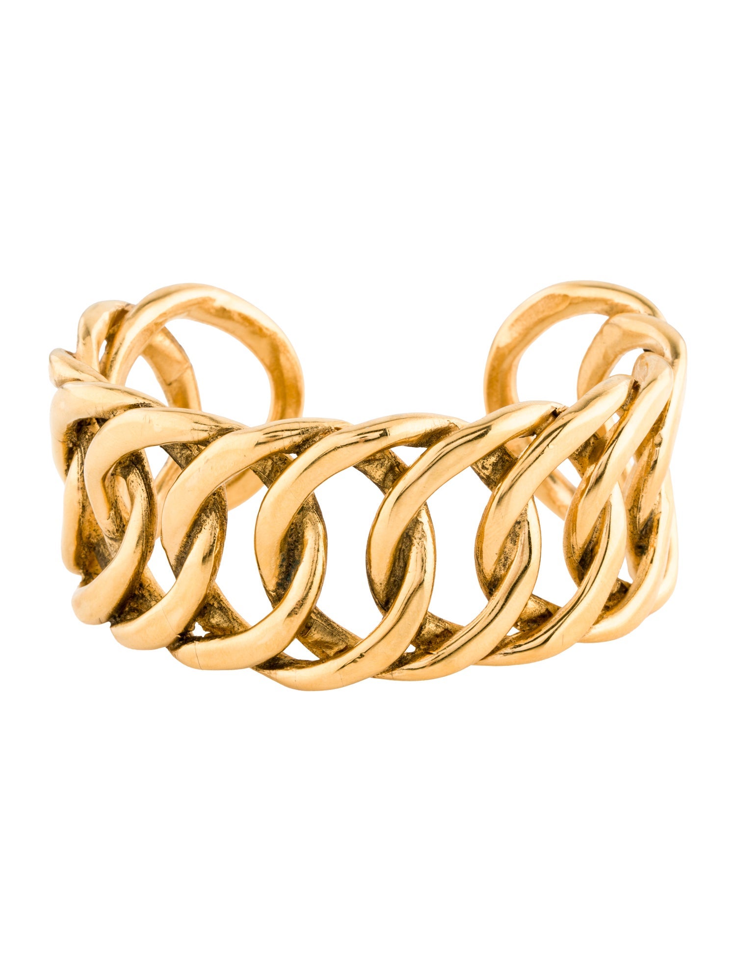 Chanel Vintage Link Cuff Bracelet