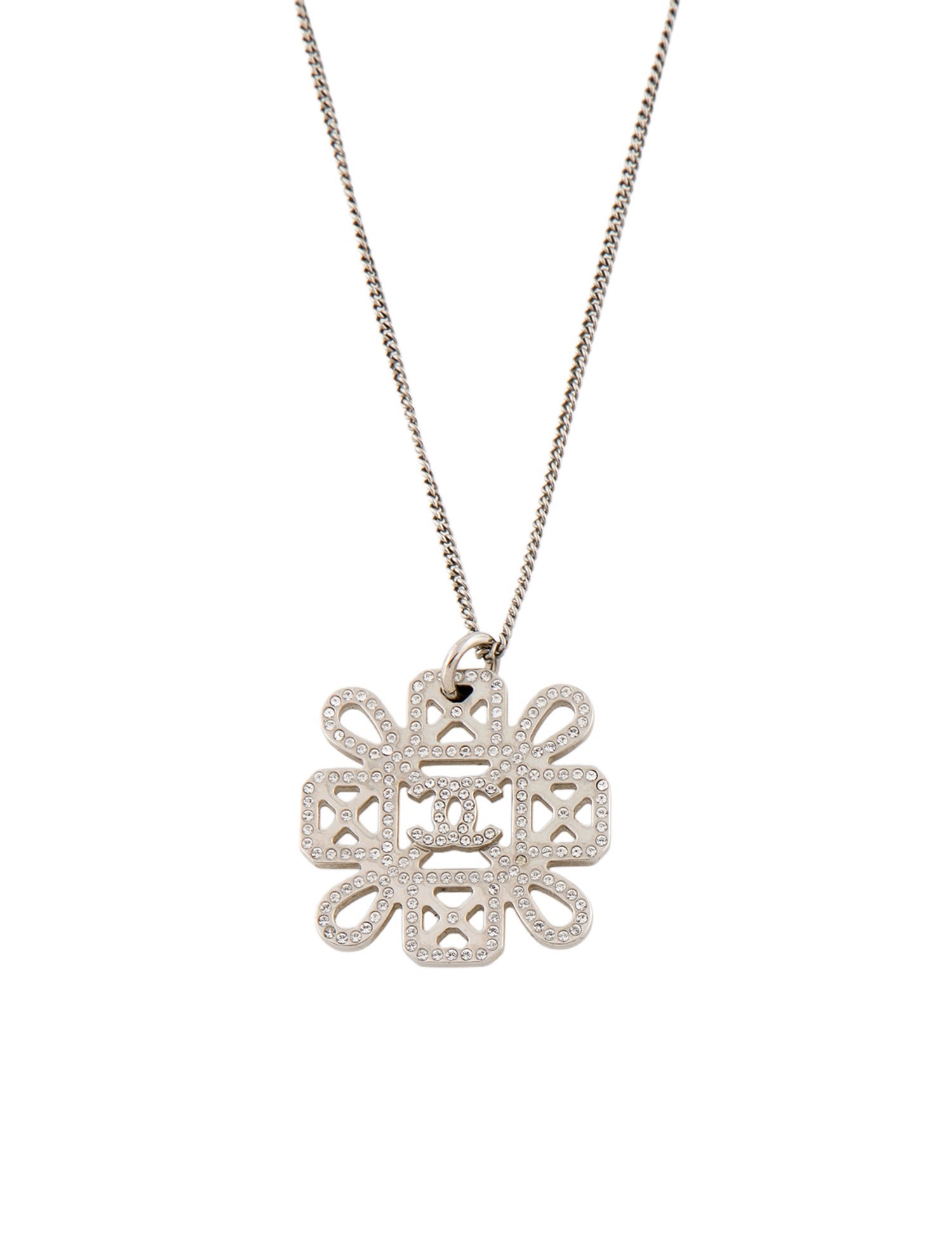 Chanel Strass CC Pendant Necklace