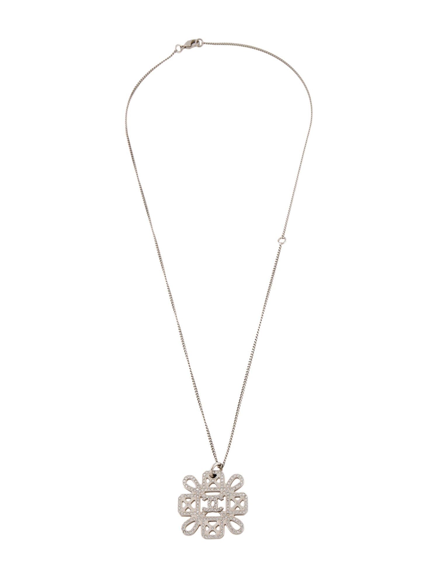 Chanel Strass CC Pendant Necklace