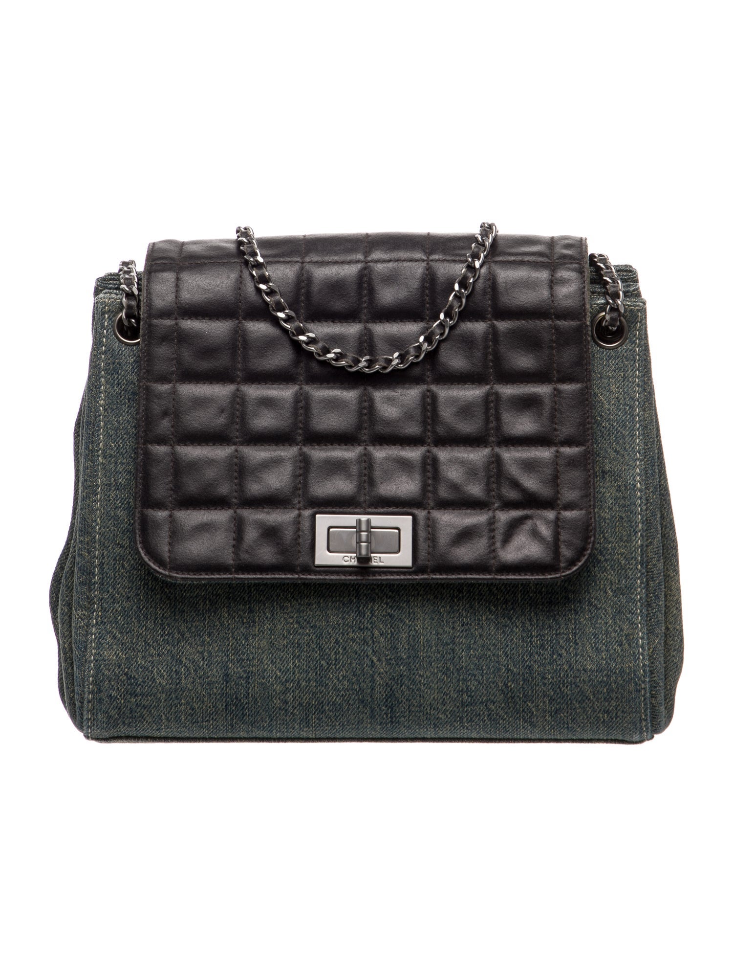 Chanel Square Quilt Denim Reissue Accordion Flap Bag