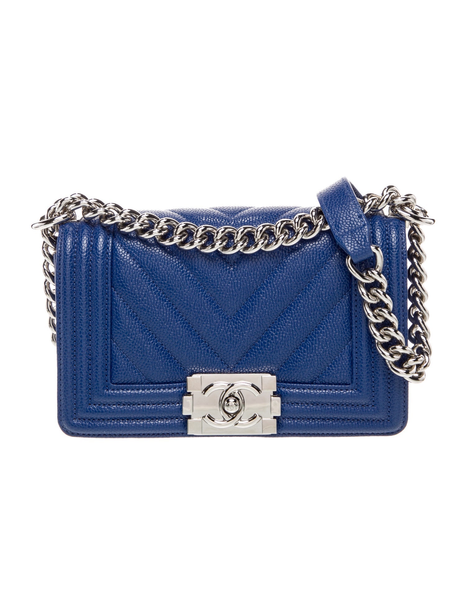 Chanel Small Chevron Boy Bag