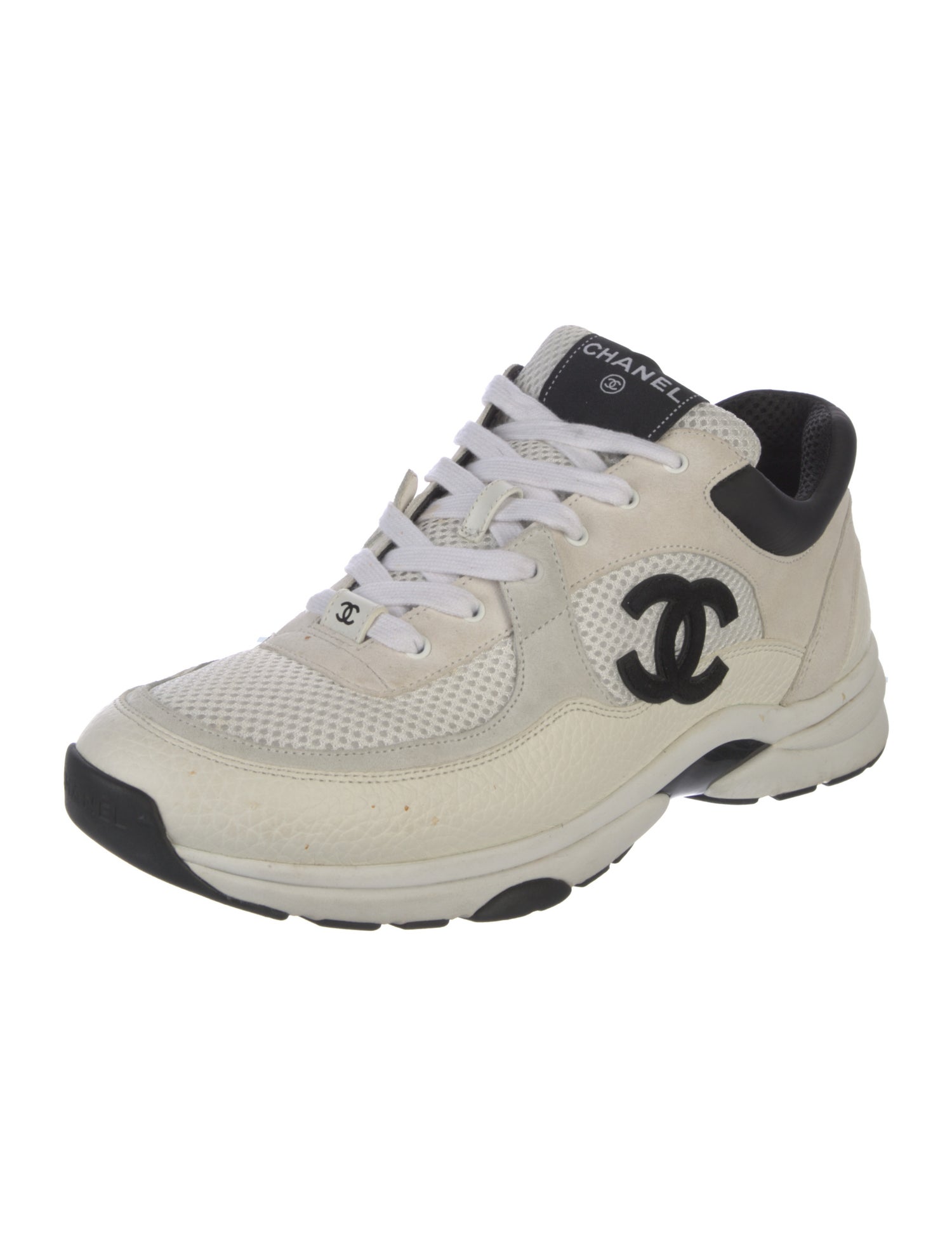 Chanel Interlocking CC Logo Mesh Sneakers
