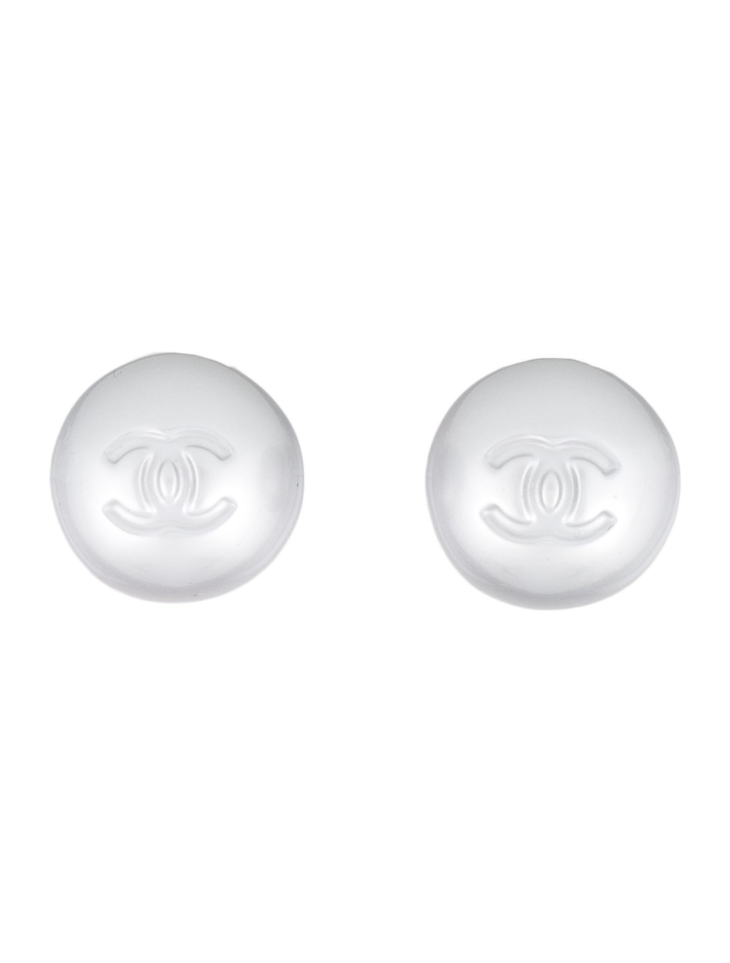 Chanel 2025 Resin CC Stud Earrings