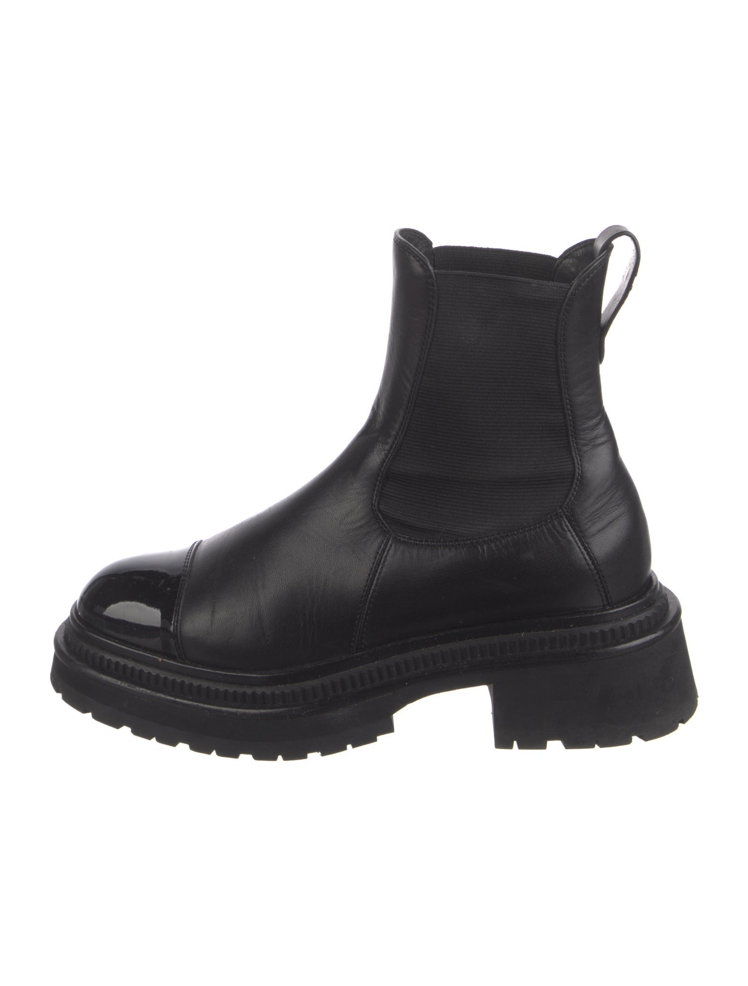 Chanel 2022 Interlocking CC Logo Chelsea Boots