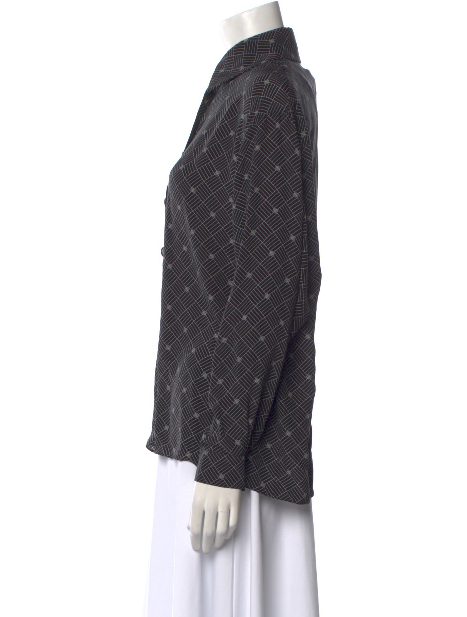 Chanel 2024 Silk Button-Up Top