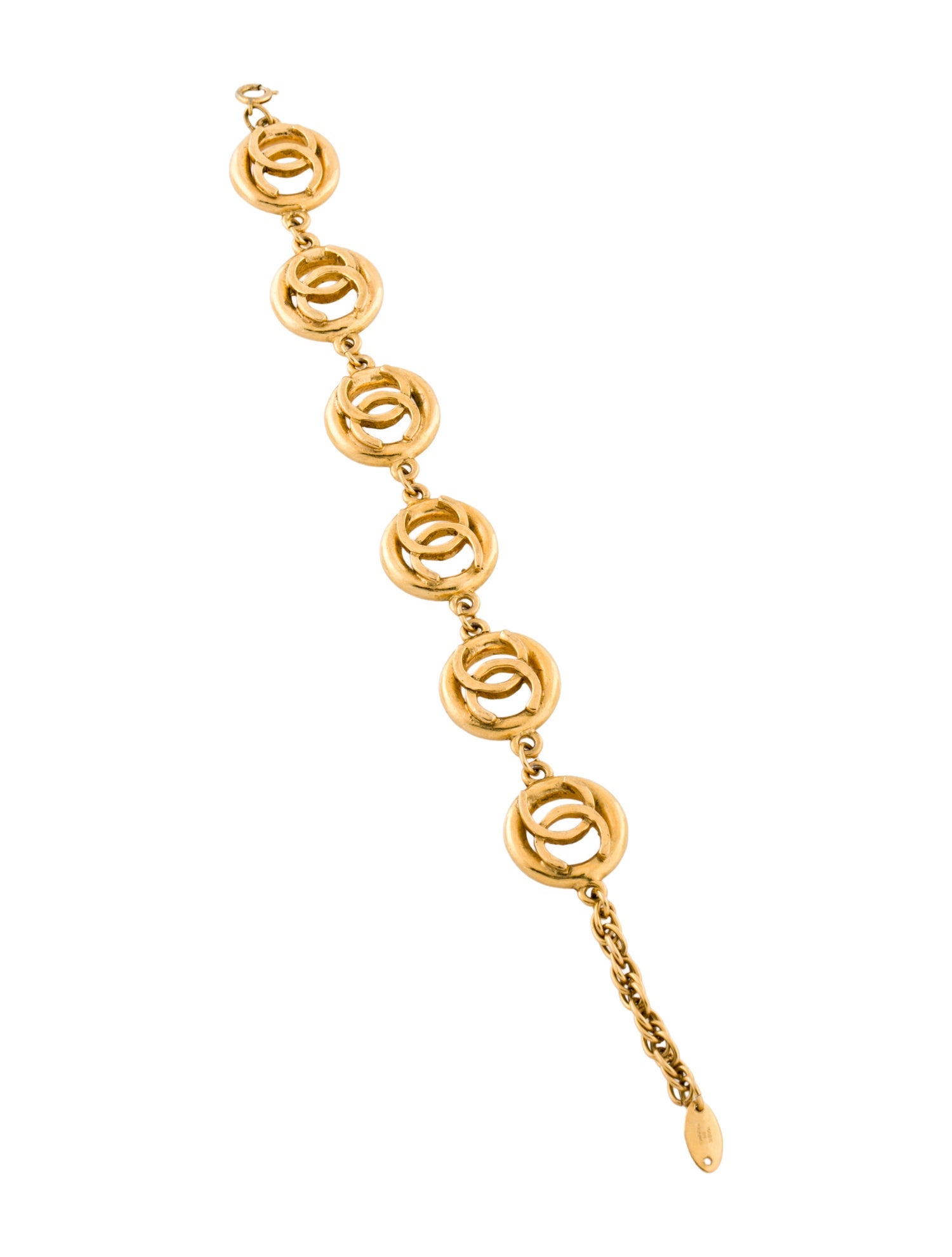 Chanel Vintage CC Station Link Bracelet
