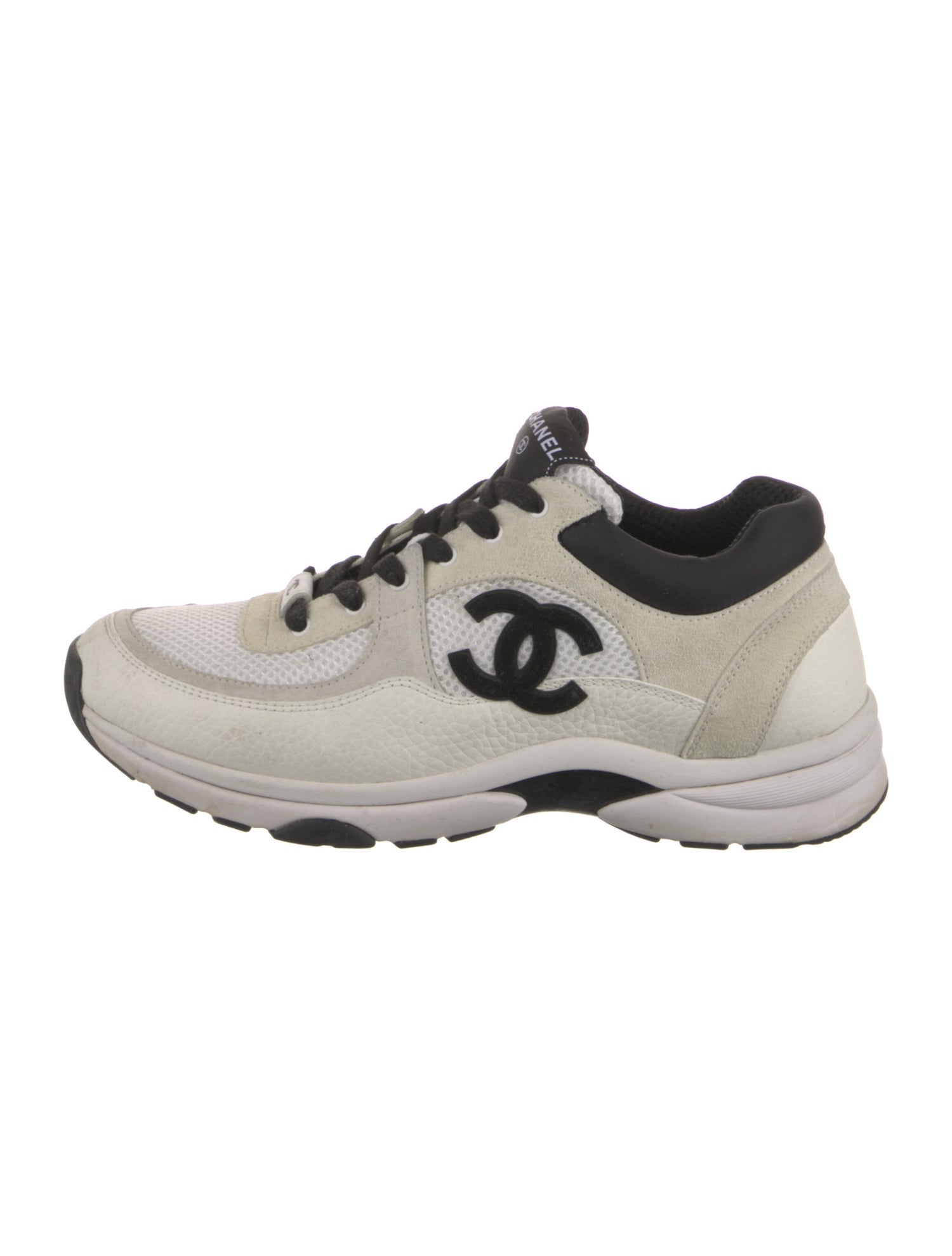 Chanel Interlocking CC Logo Mesh Athletic Sneakers