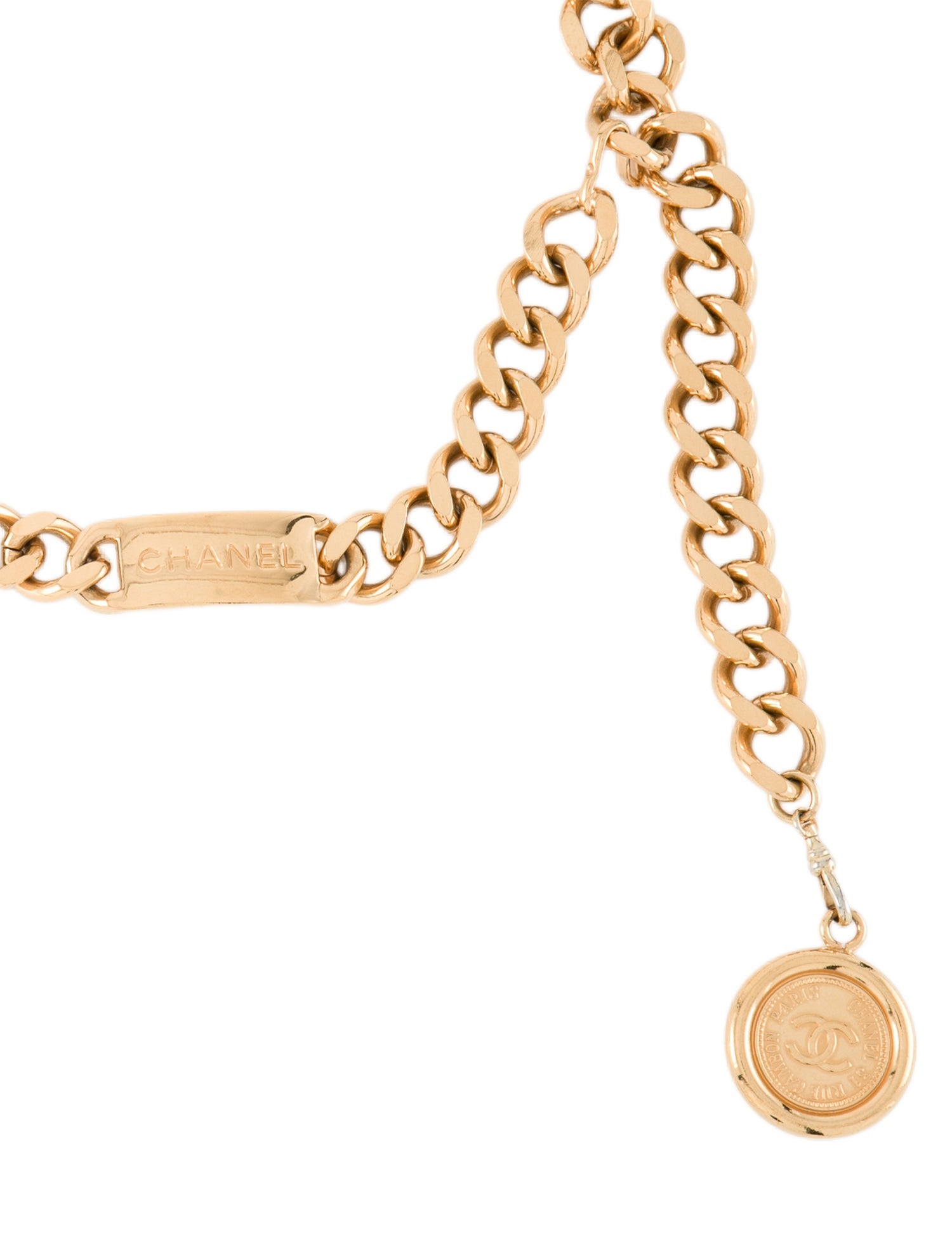 Chanel Vintage Interlocking CC Logo Waist Belt