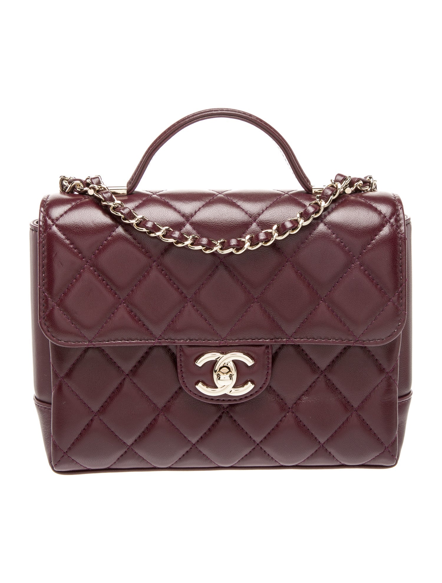 Chanel Top Handle Mini Flap Bag