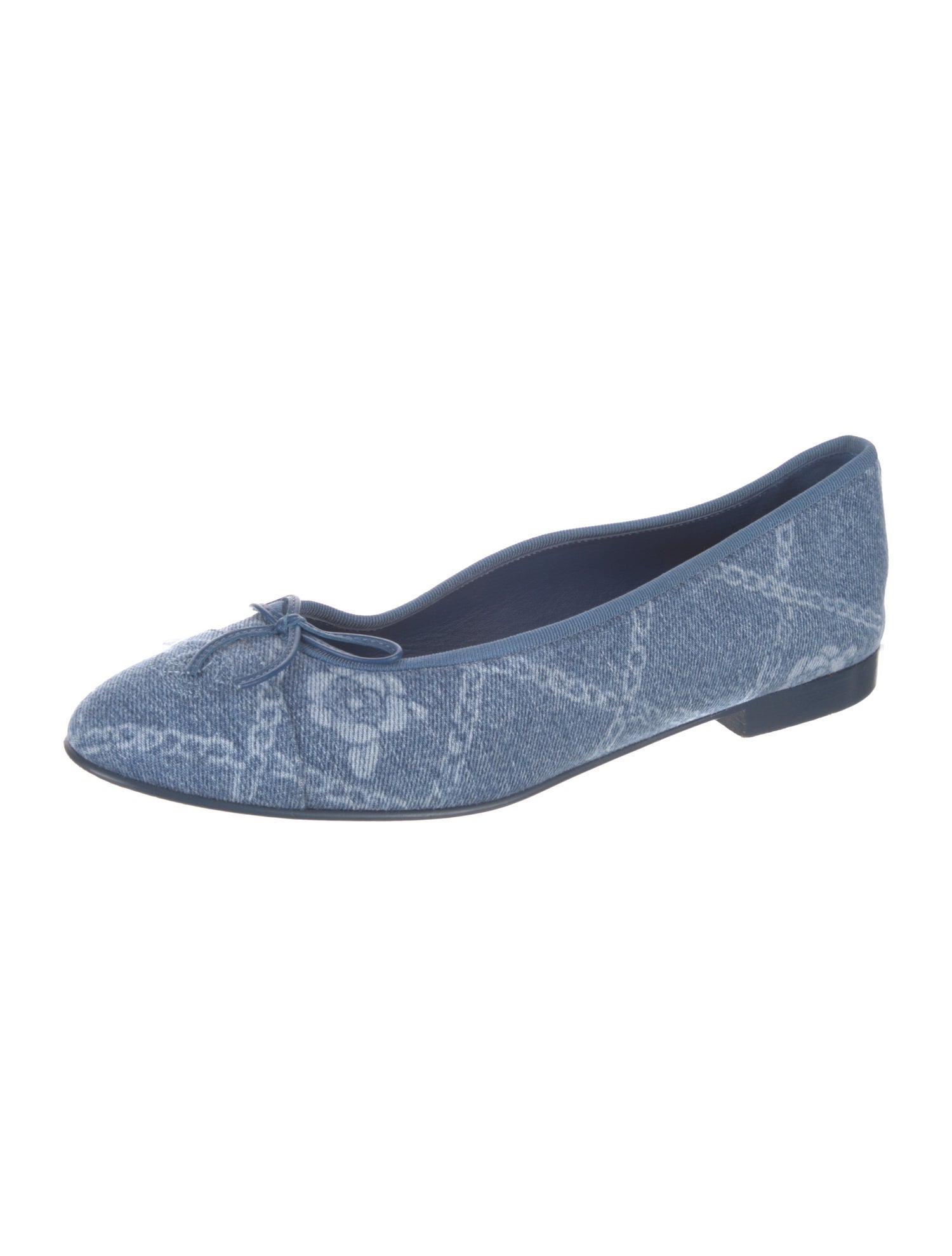 Chanel 2023 Interlocking CC Logo Ballet Flats