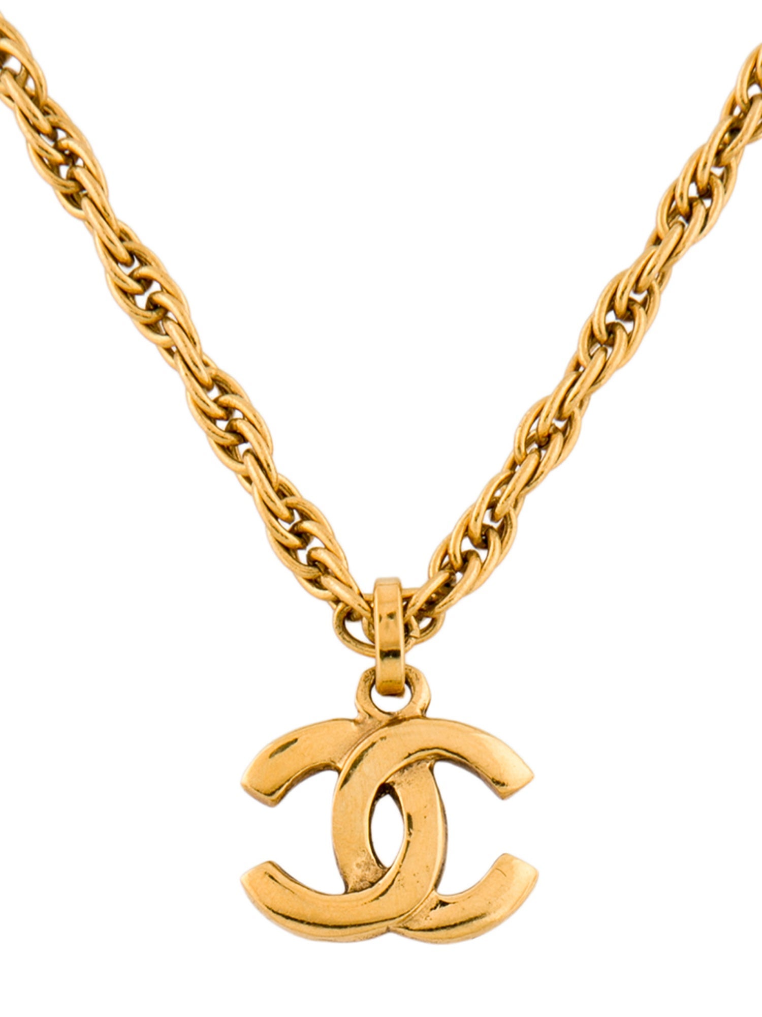Chanel Vintage CC Pendant Necklace
