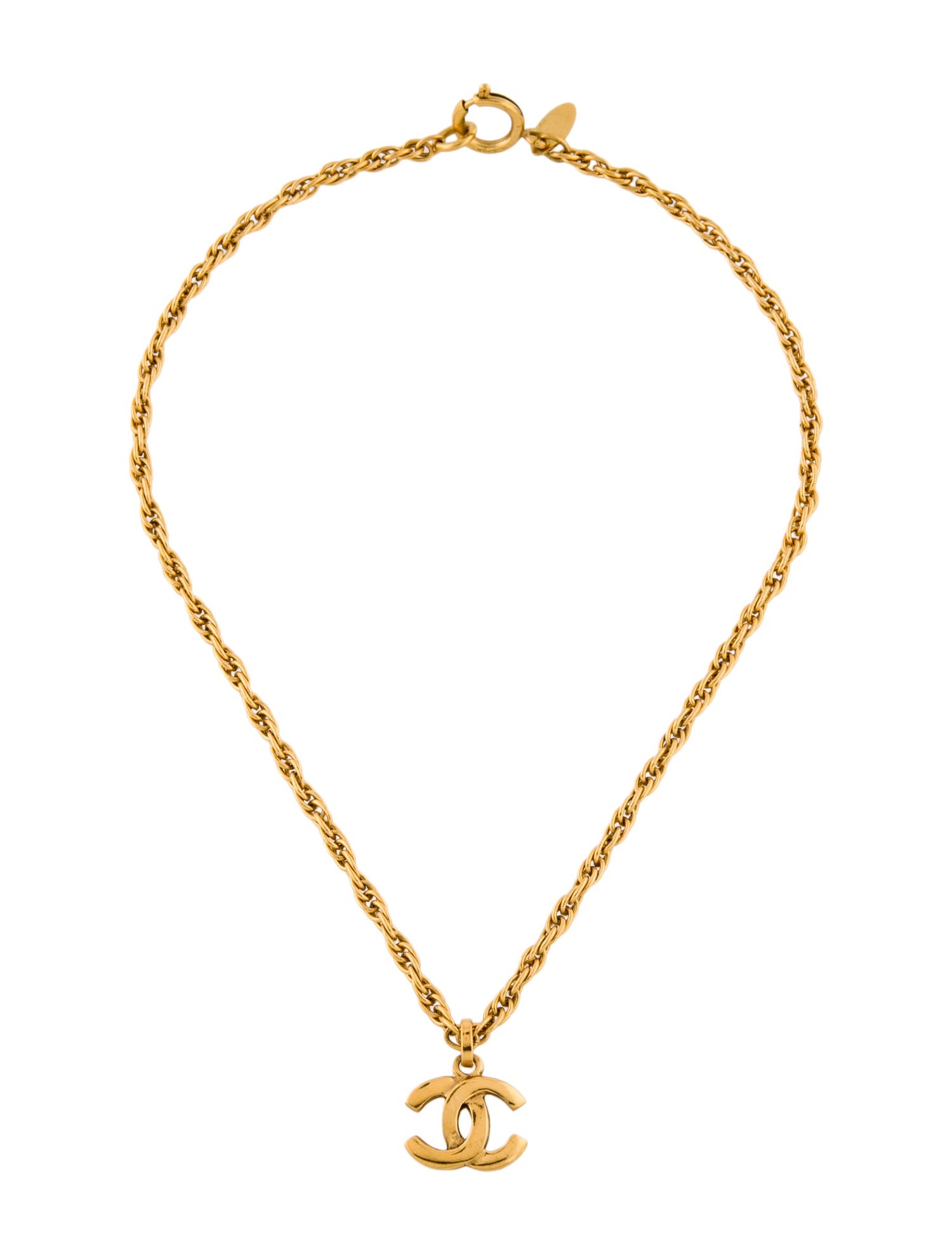 Chanel Vintage CC Pendant Necklace