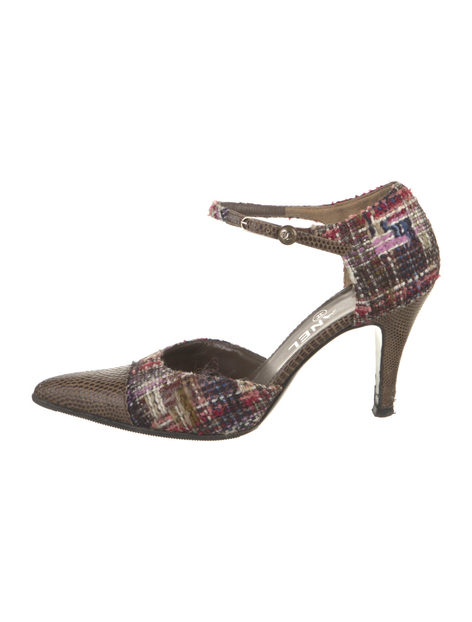 Chanel Vintage Interlocking CC Logo D'Orsay Pumps