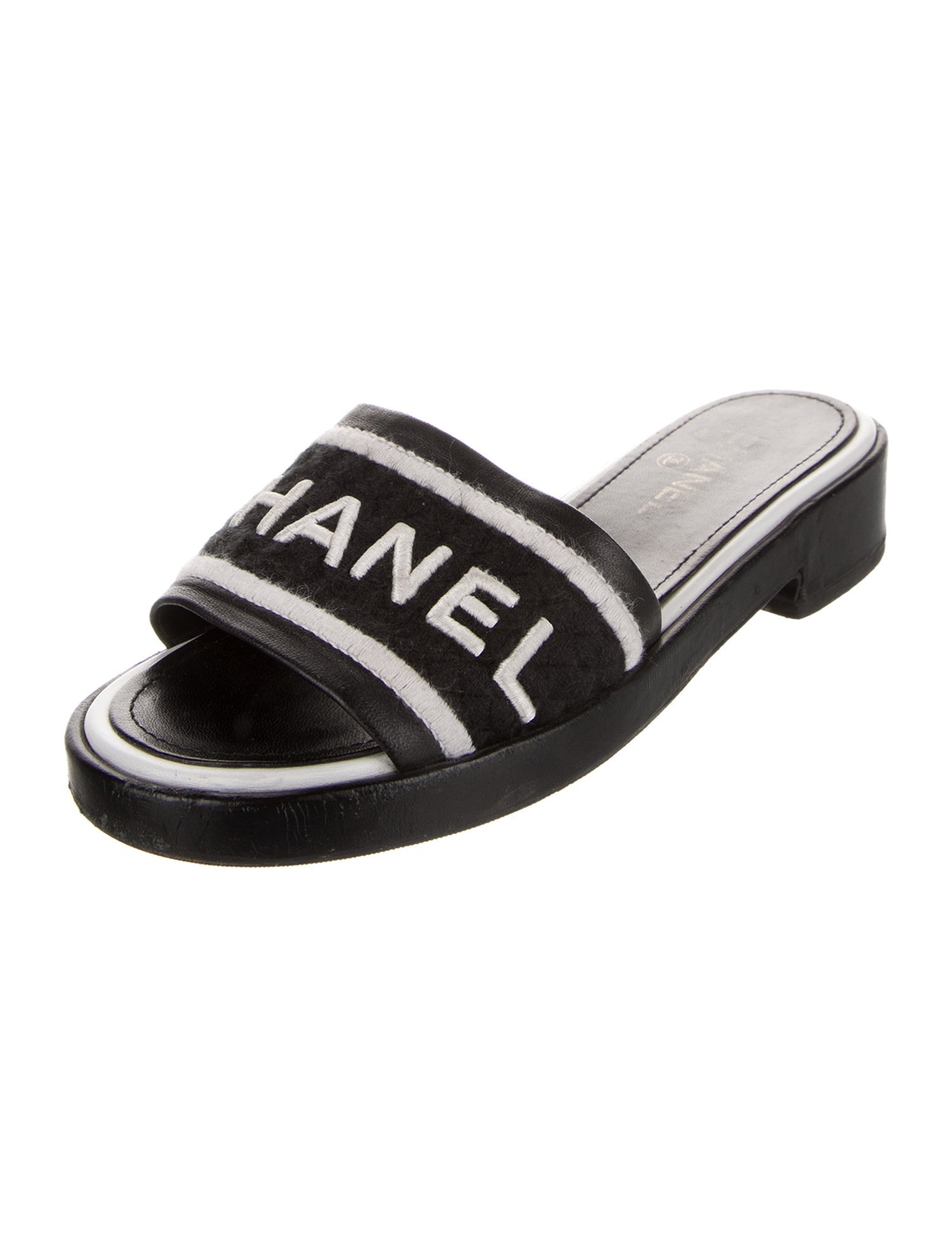Chanel 2021 Interlocking CC Logo Slides