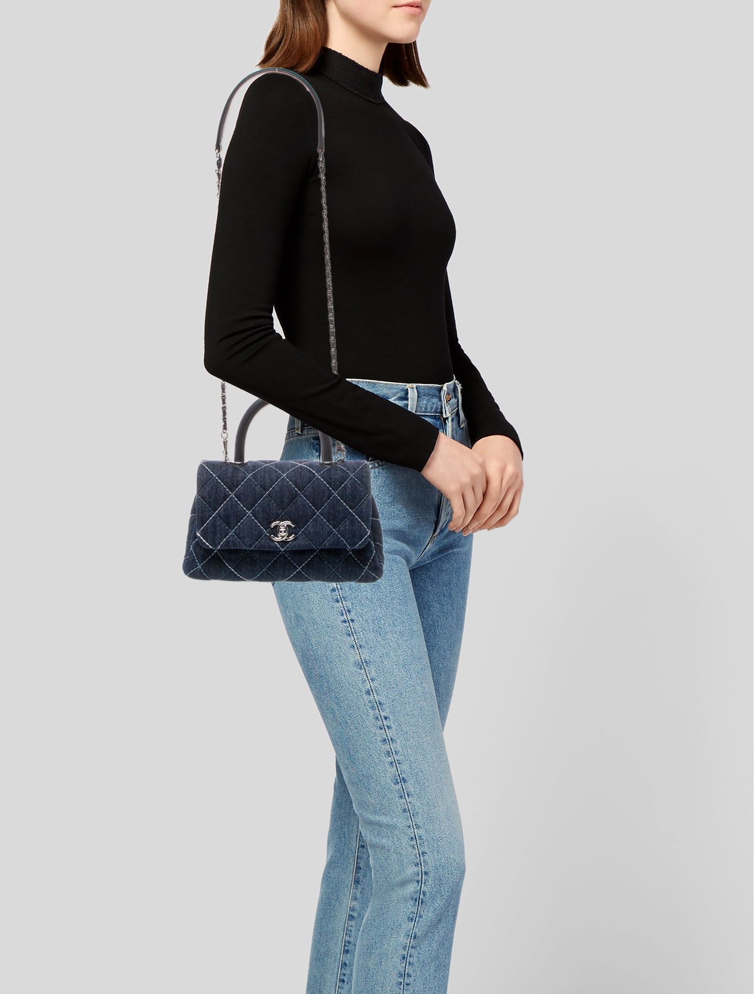 Chanel Mini Denim Coco Handle Bag