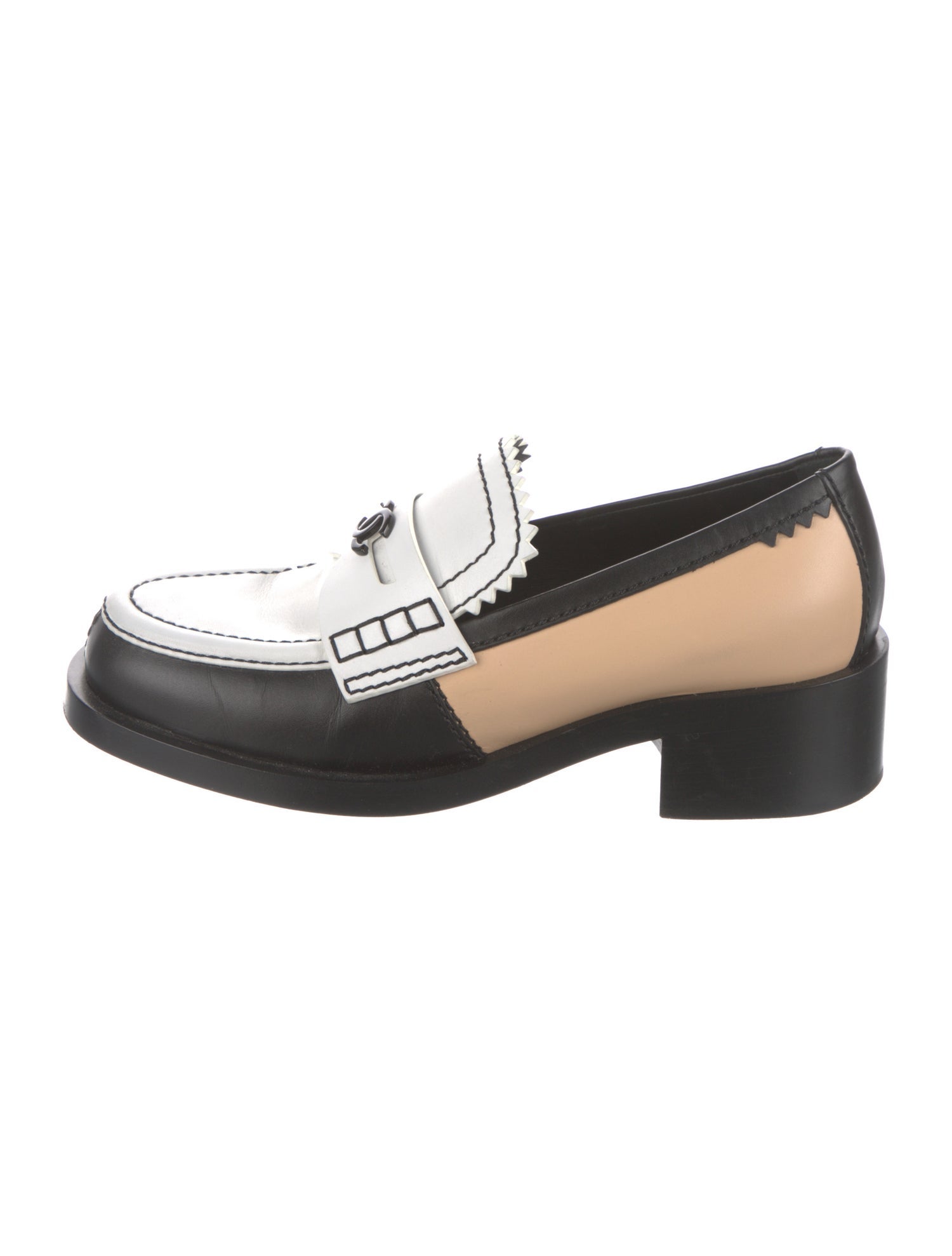 Chanel 2023 Interlocking CC Logo Loafers