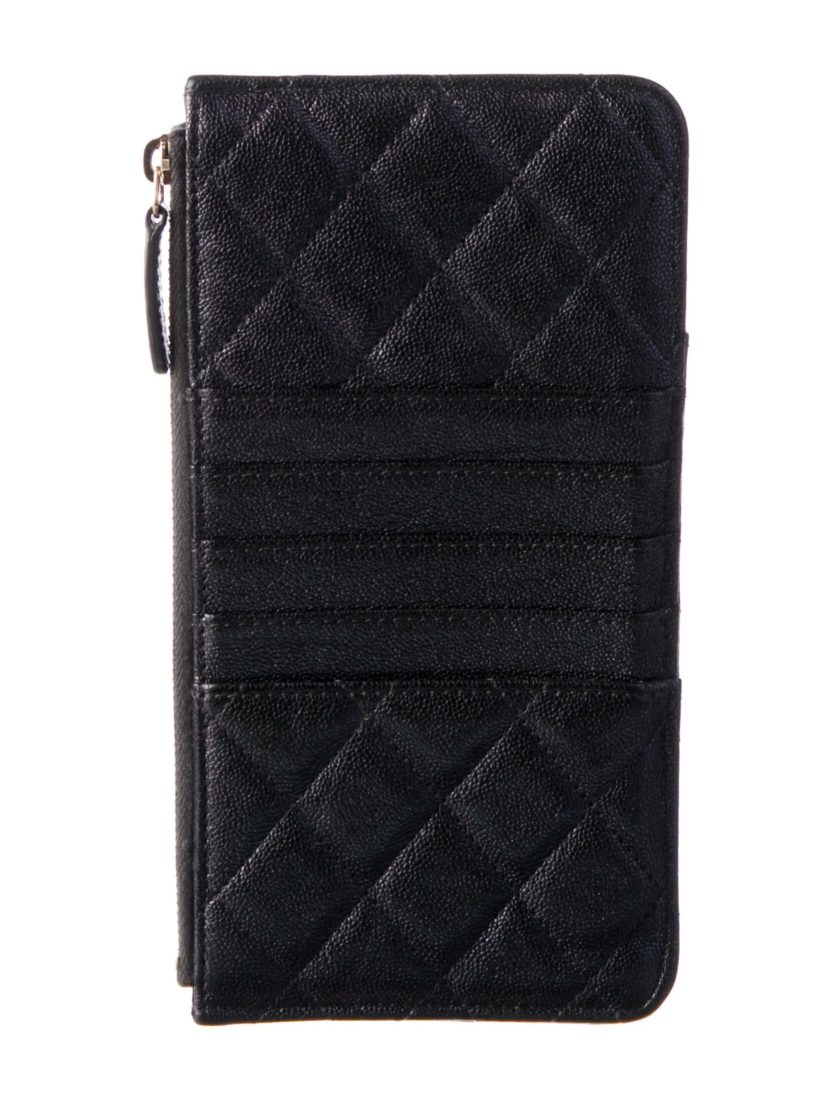 Chanel 2019 Interlocking CC Logo Trifold Wallet