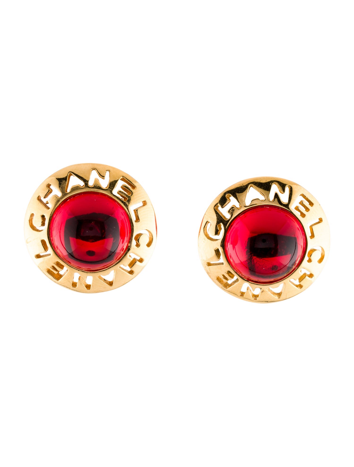 Chanel Vintage Gripoix Clip-On Earrings
