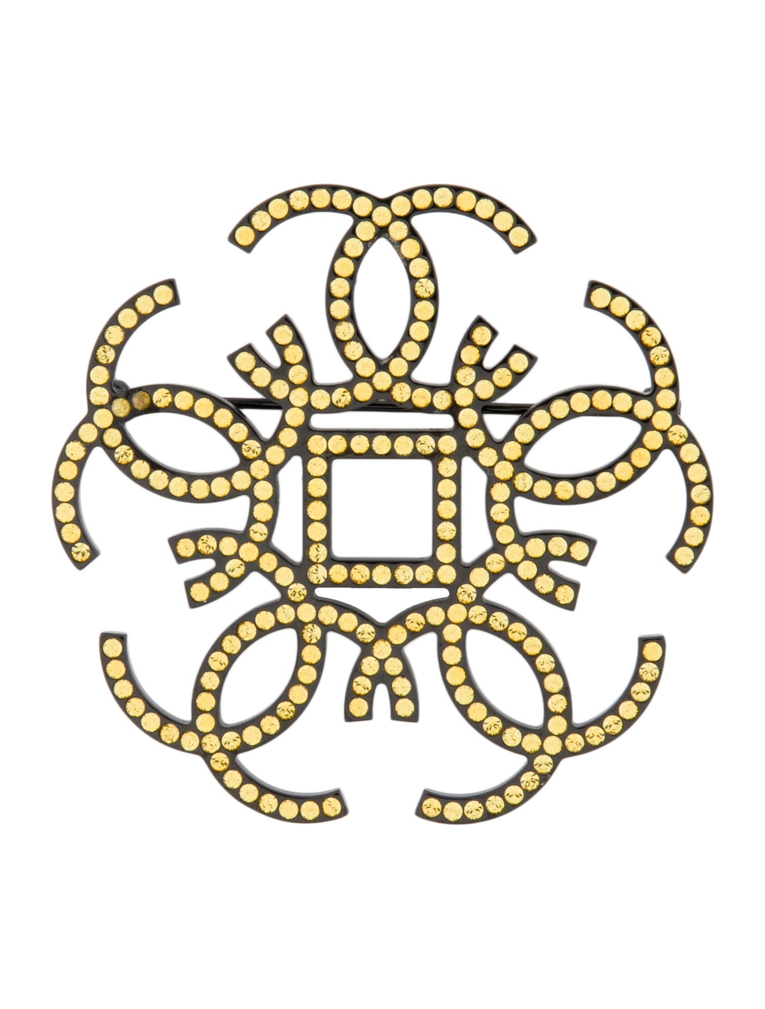 Chanel Strass CC Brooch