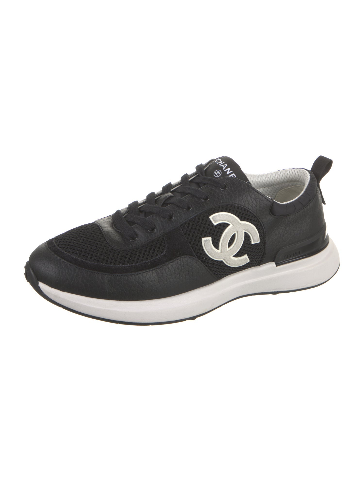 Chanel Interlocking CC Logo Mesh Sneakers