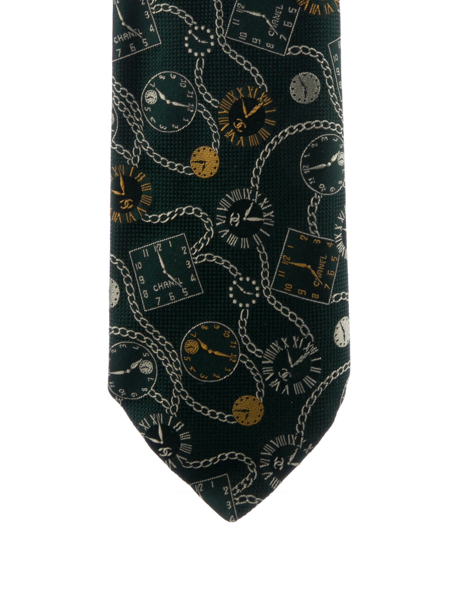 Chanel Silk Pattern Tie