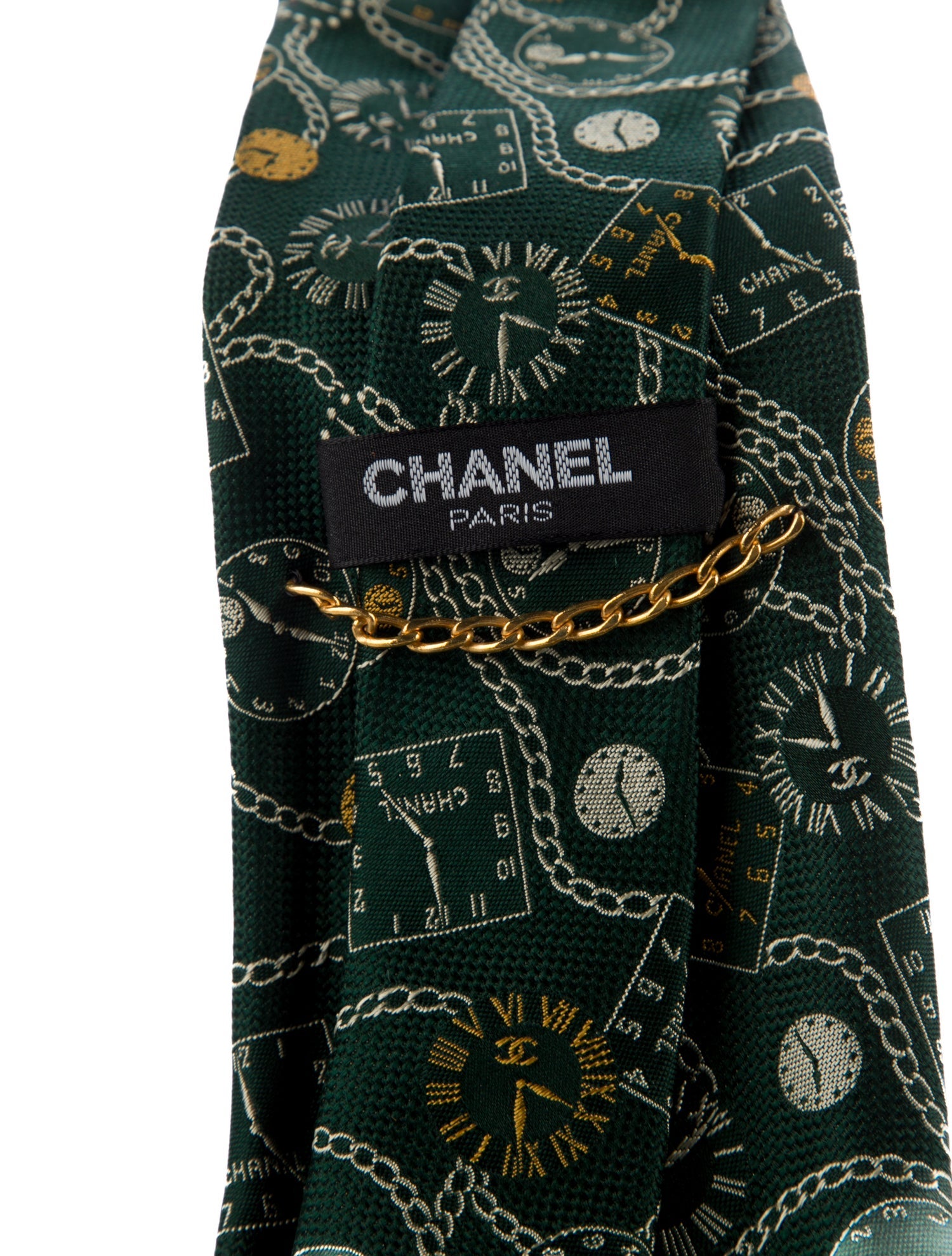 Chanel Silk Pattern Tie