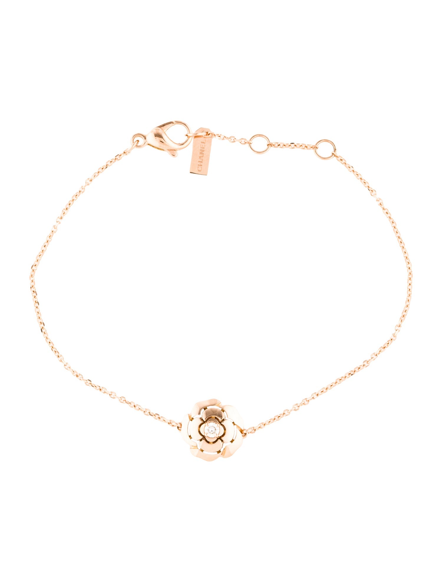 Chanel 18K Diamond Extrait de Camelia Bracelet