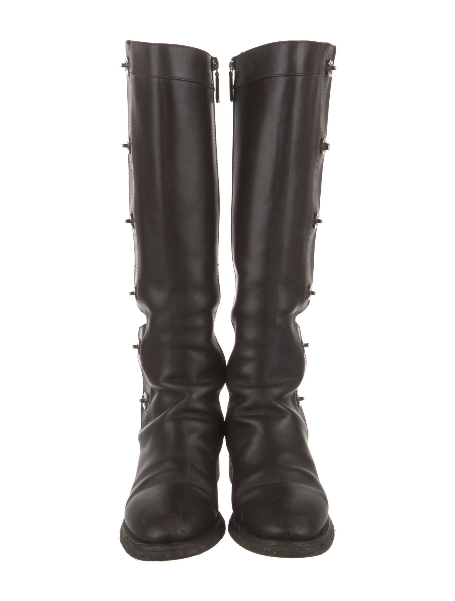 Chanel 2015 Interlocking CC Logo Riding Boots