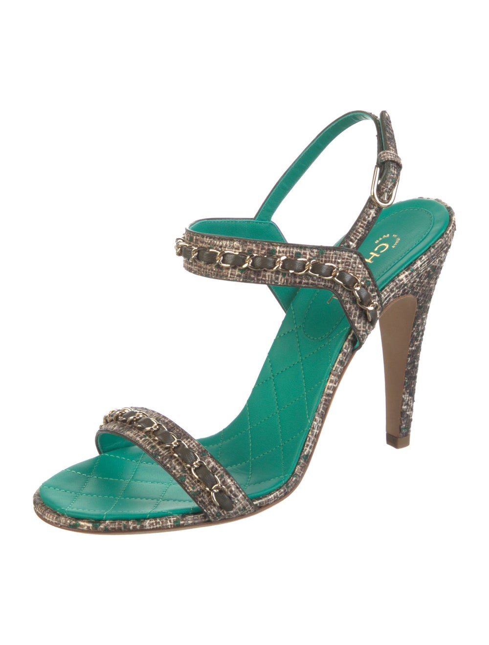 Chanel Python Slingback Sandals From the Summer 2… - image 2