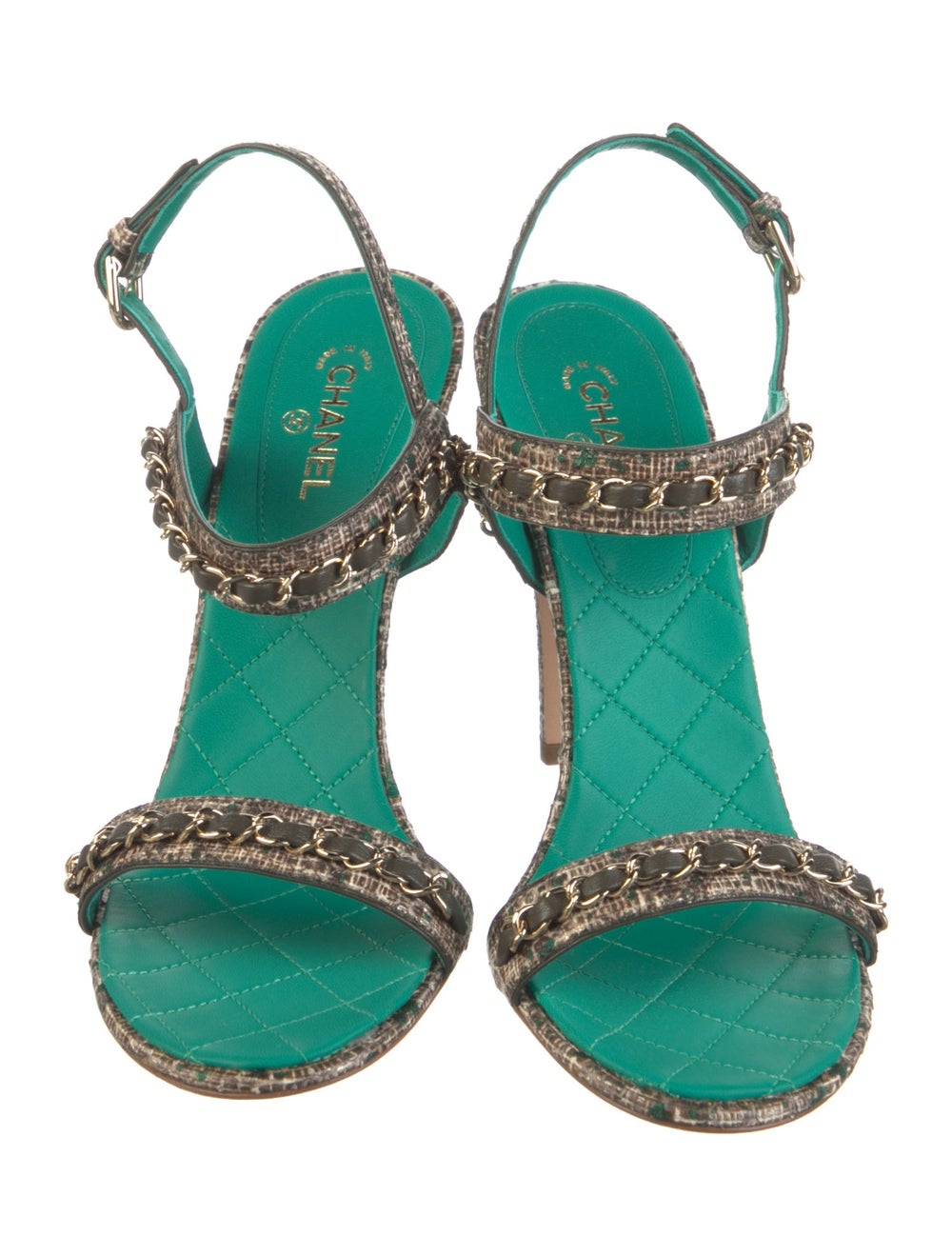 Chanel Python Slingback Sandals From the Summer 2… - image 3