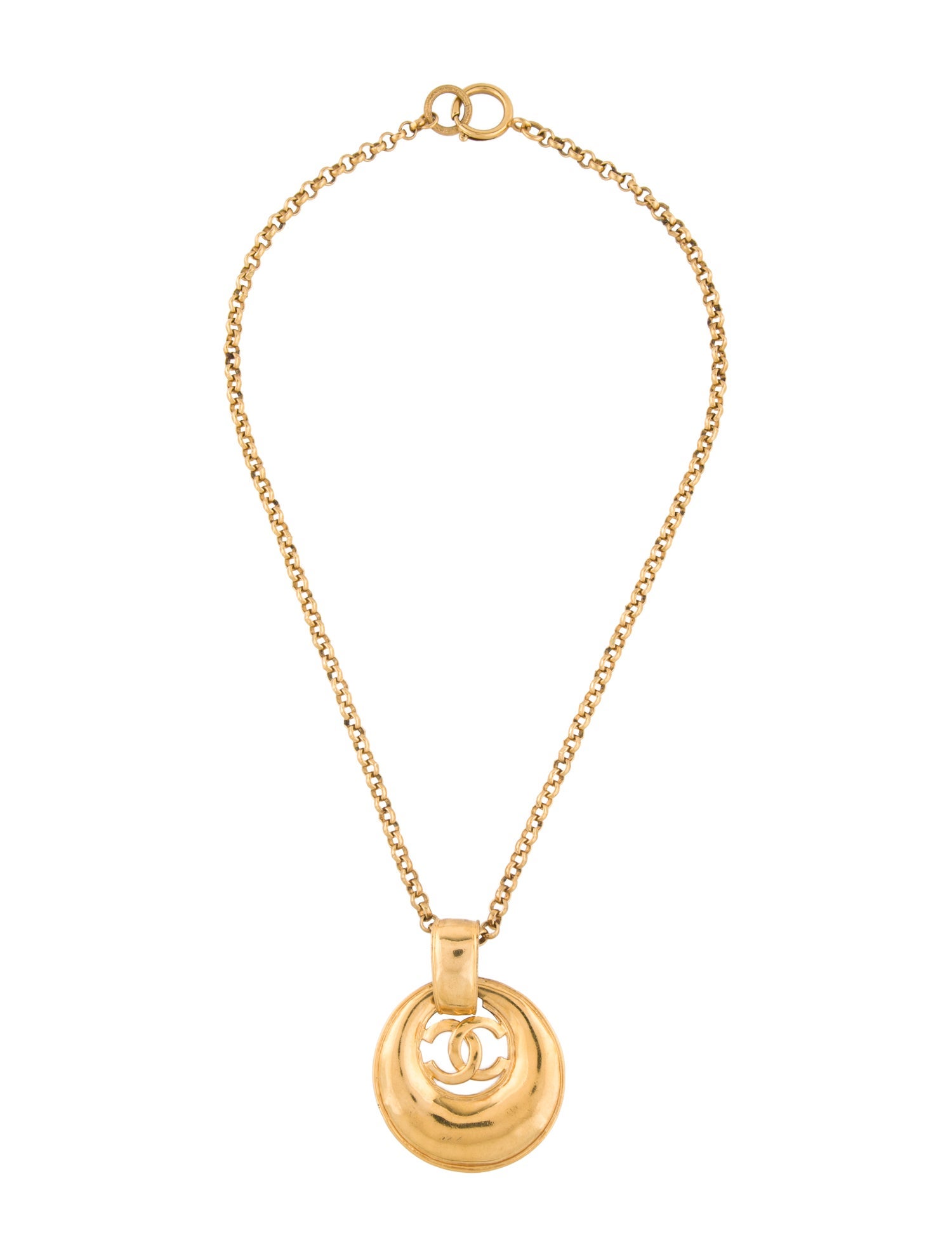 Chanel Vintage CC Pendant Necklace