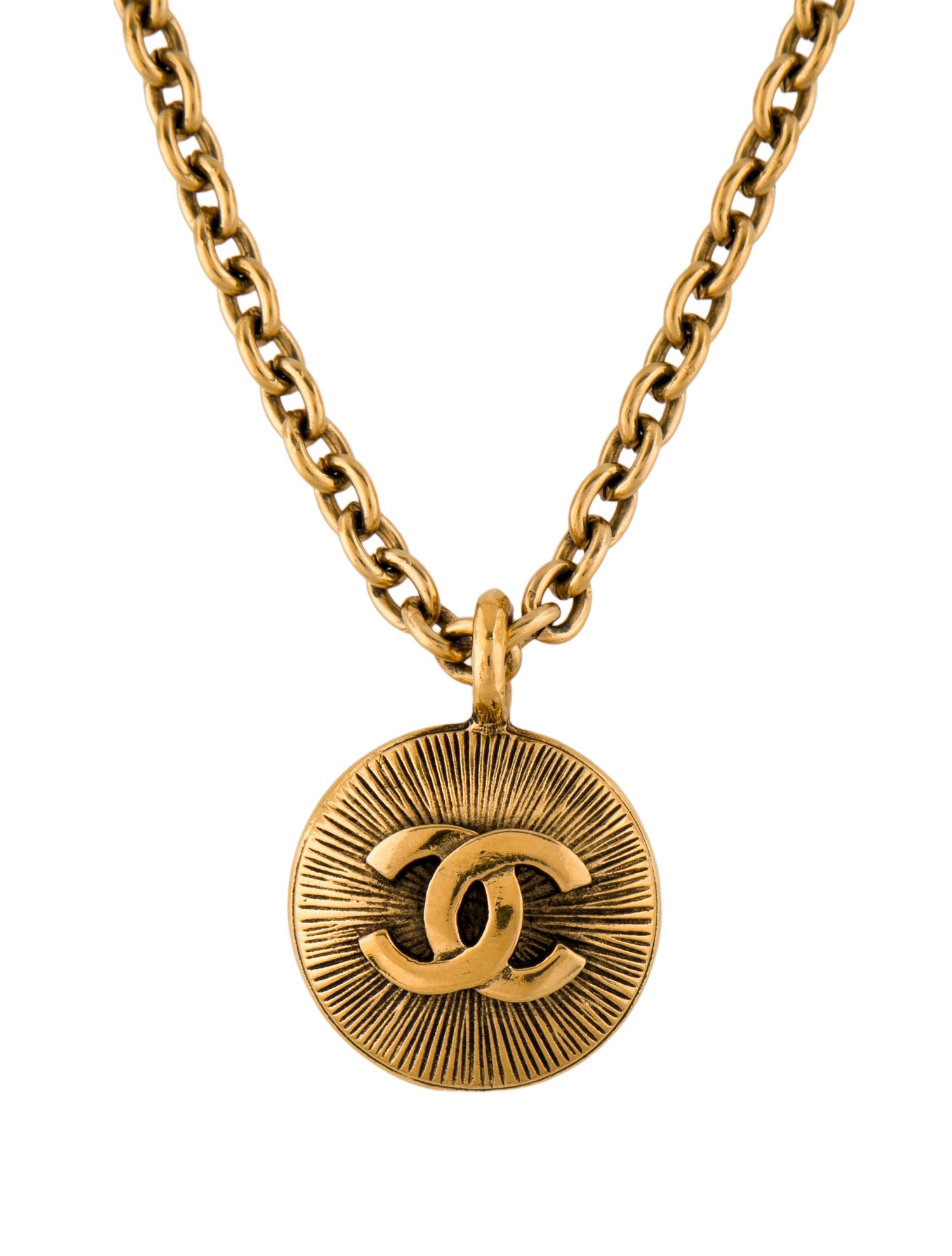 Chanel Vintage CC Pendant Necklace