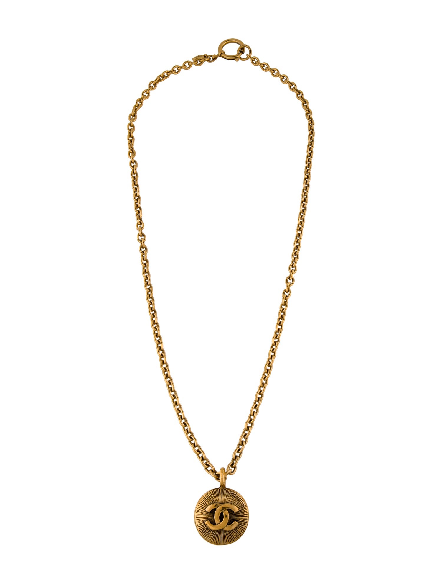 Chanel Vintage CC Pendant Necklace