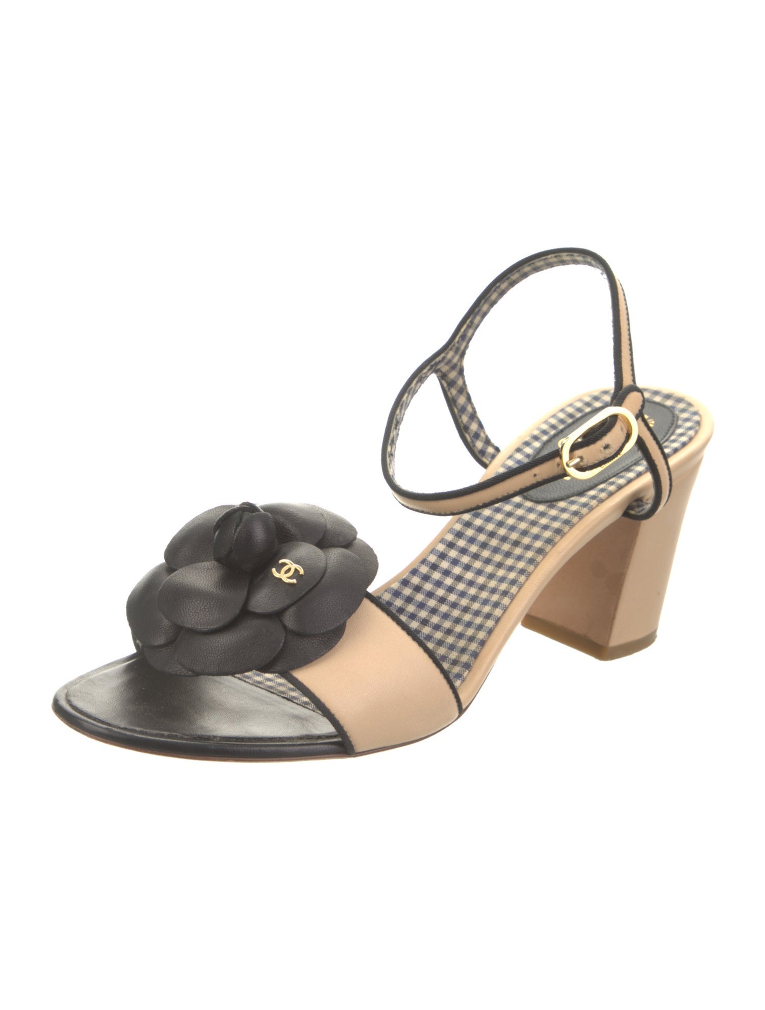 Chanel 2011 Interlocking CC Logo Slingback Sandals