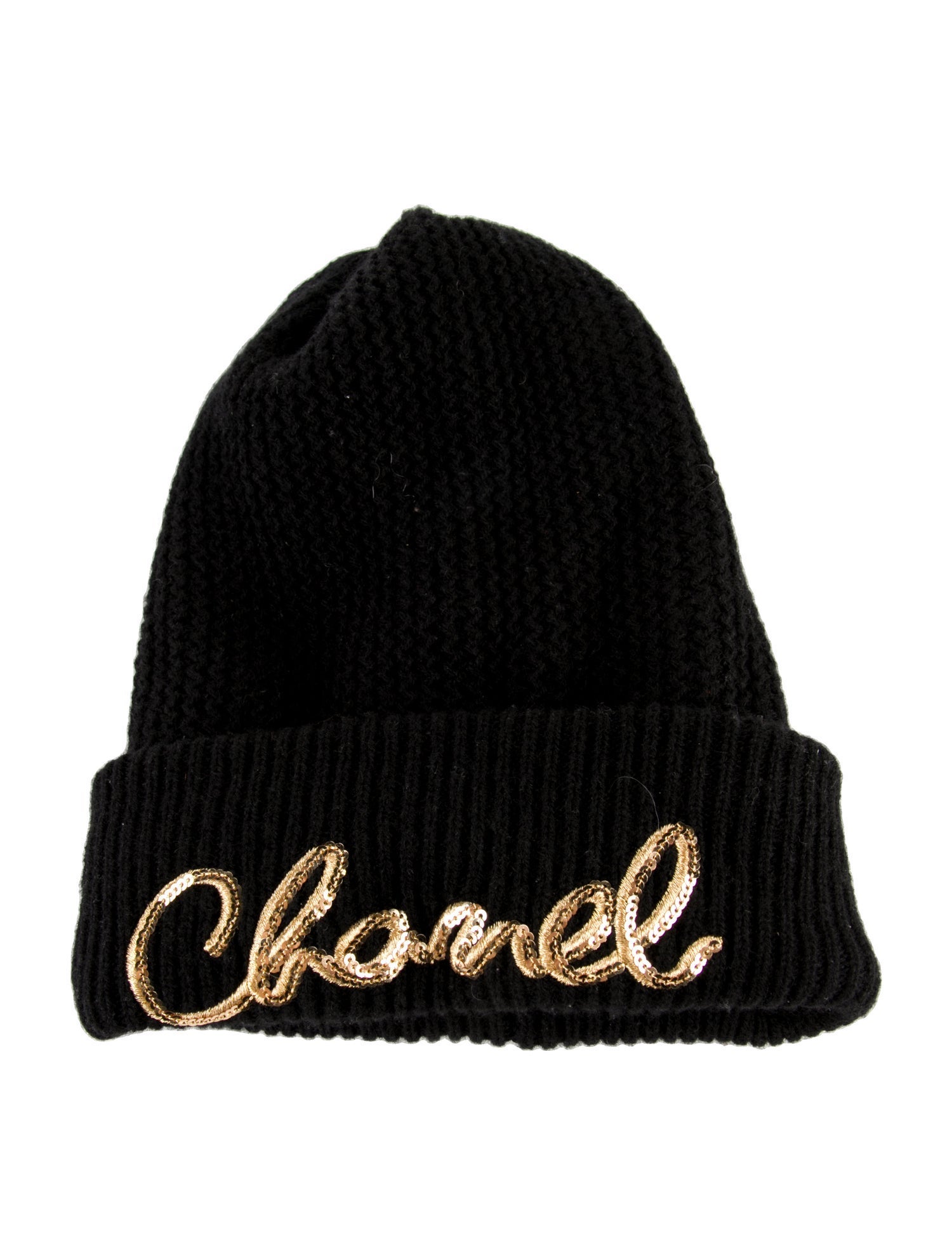 Chanel 2022 Sequin Cashmere Beanie