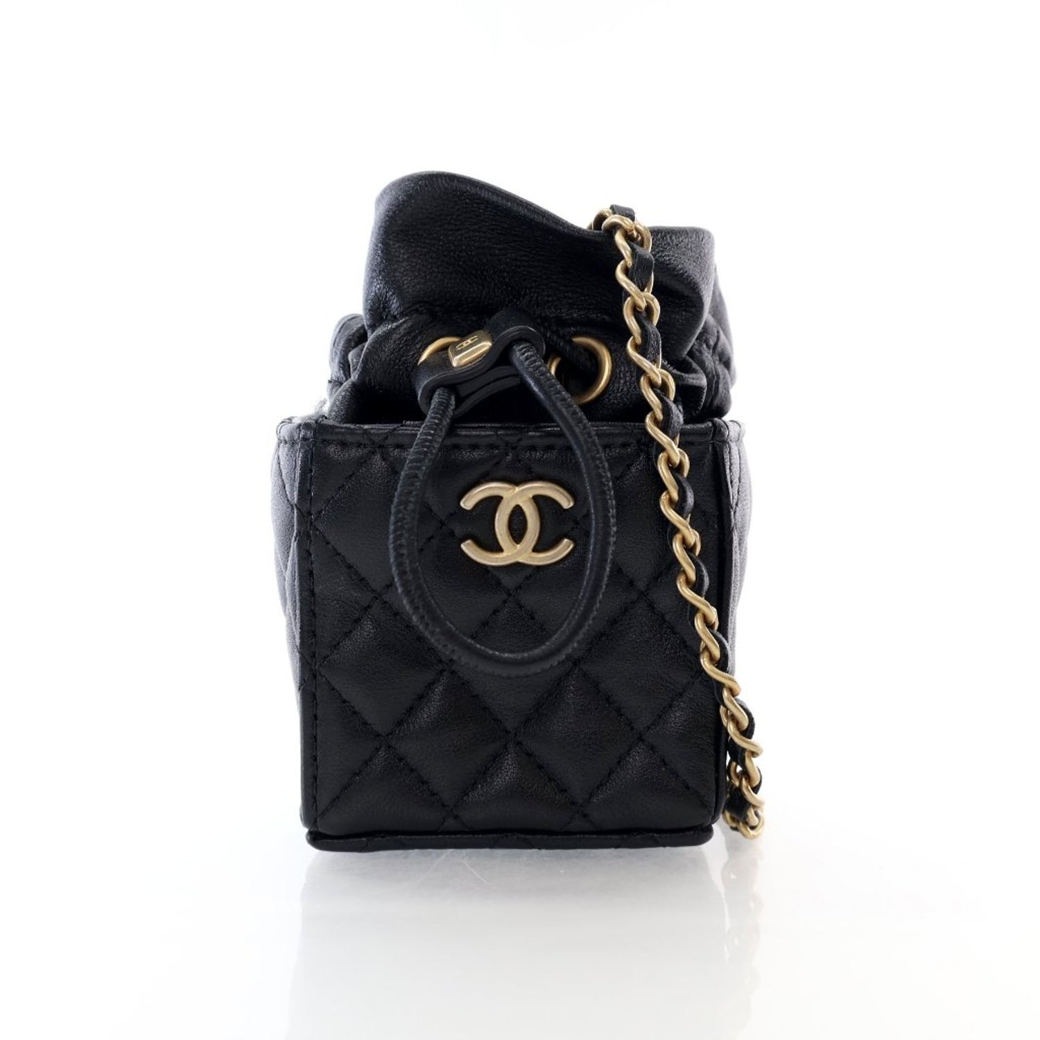 Chanel Mini Drawstring Bucket Bag
