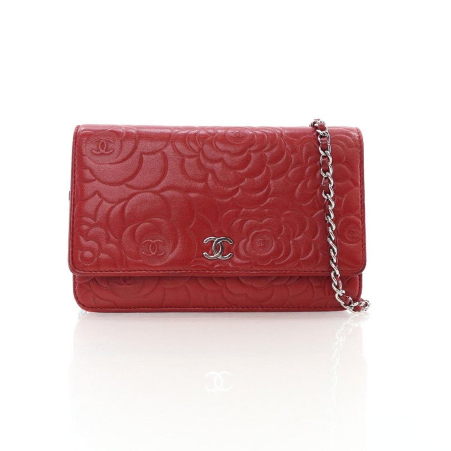 Chanel Camellia Wallet On Chain