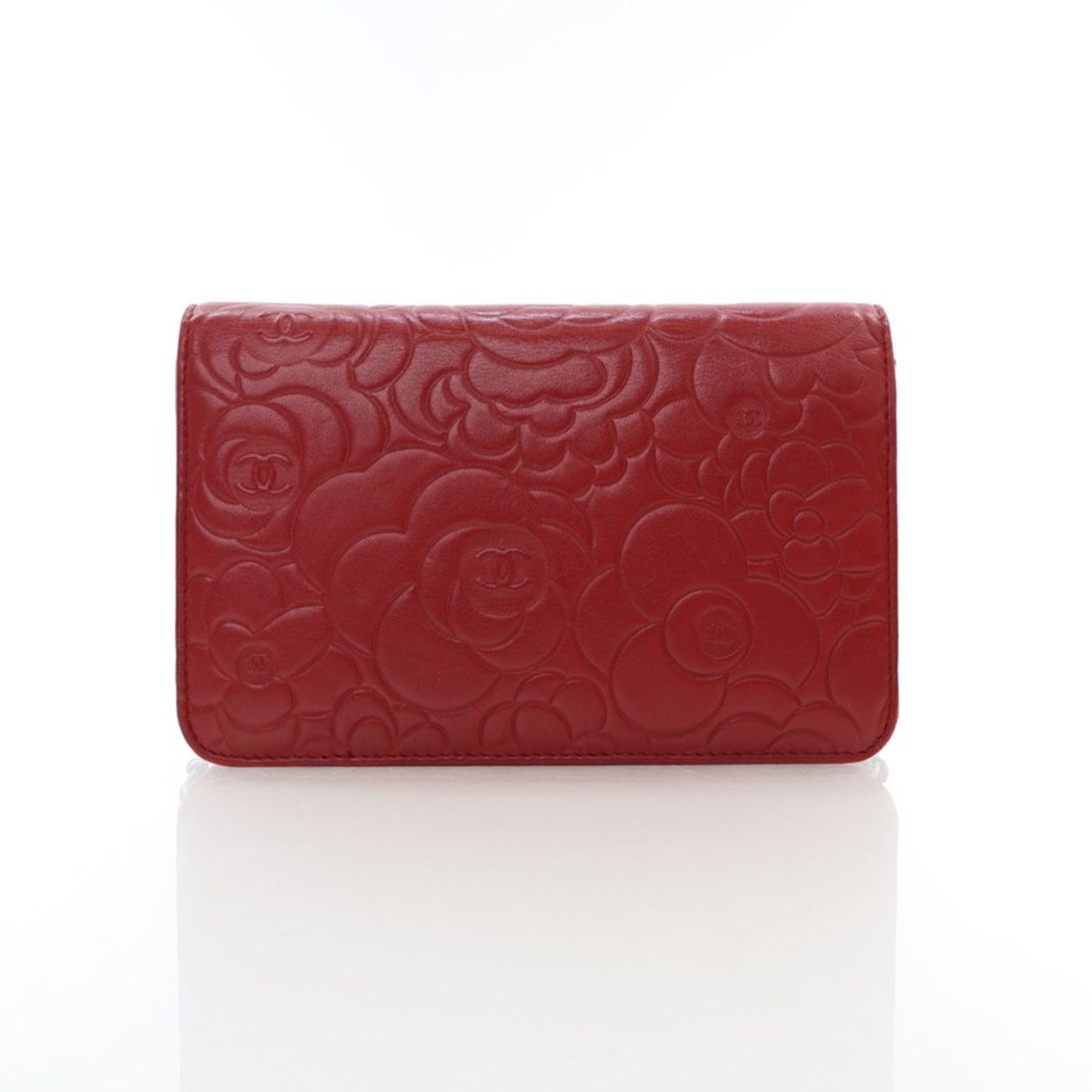 Chanel Camellia Wallet On Chain