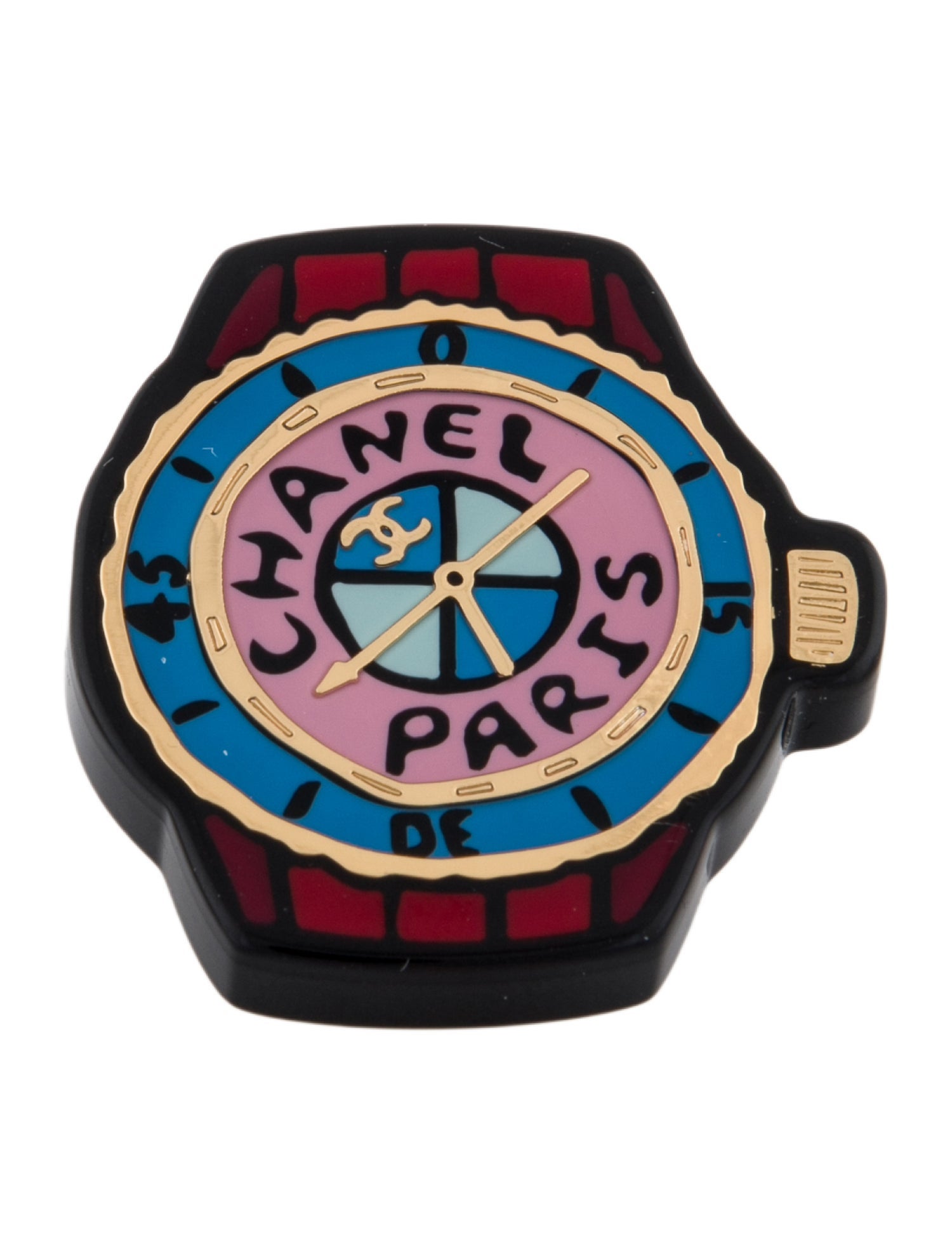 Chanel 2023 Resin CC Pin Brooch