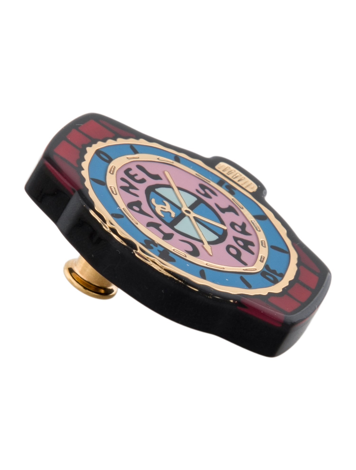 Chanel 2023 Resin CC Pin Brooch