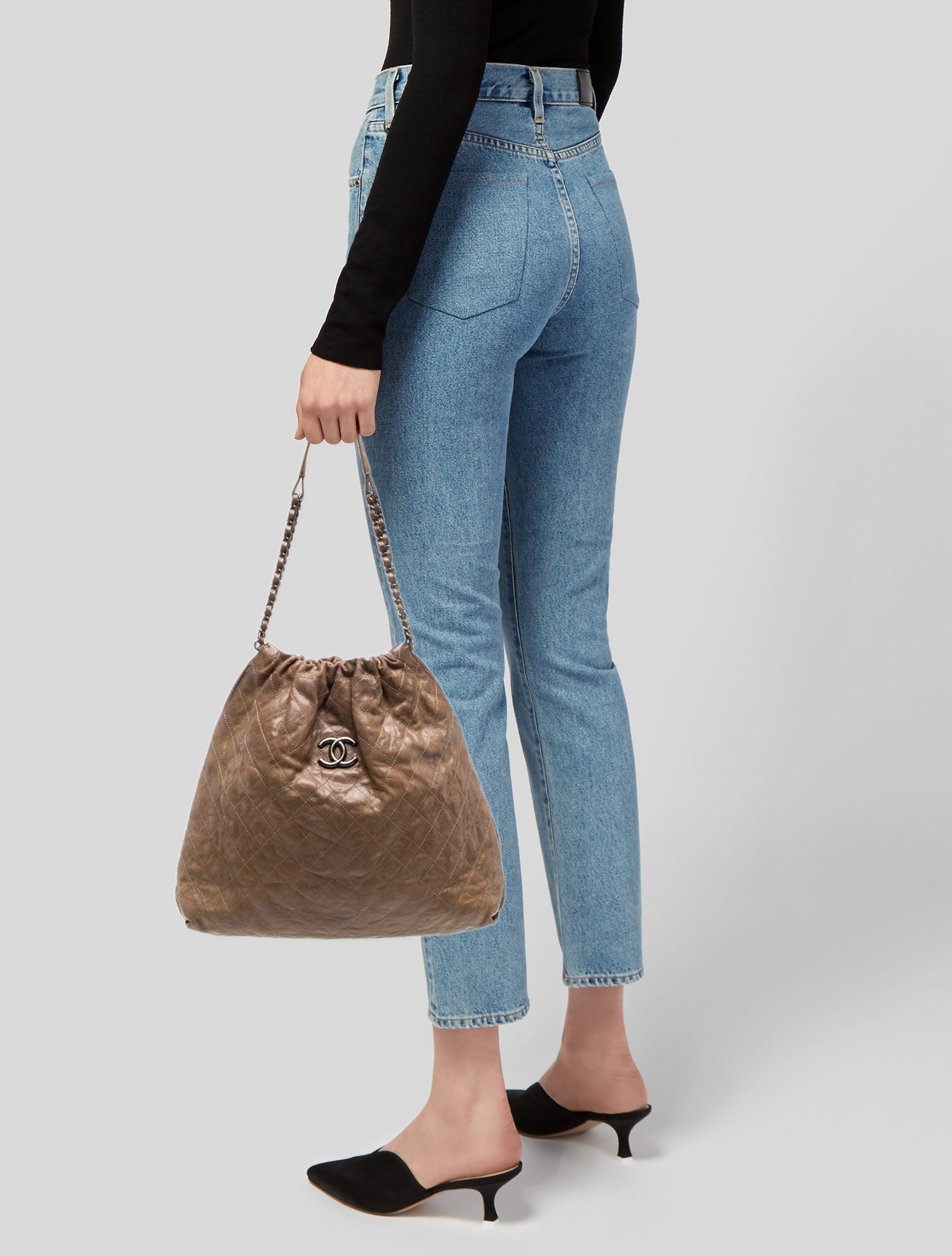 Chanel Large Elastic CC Hobo