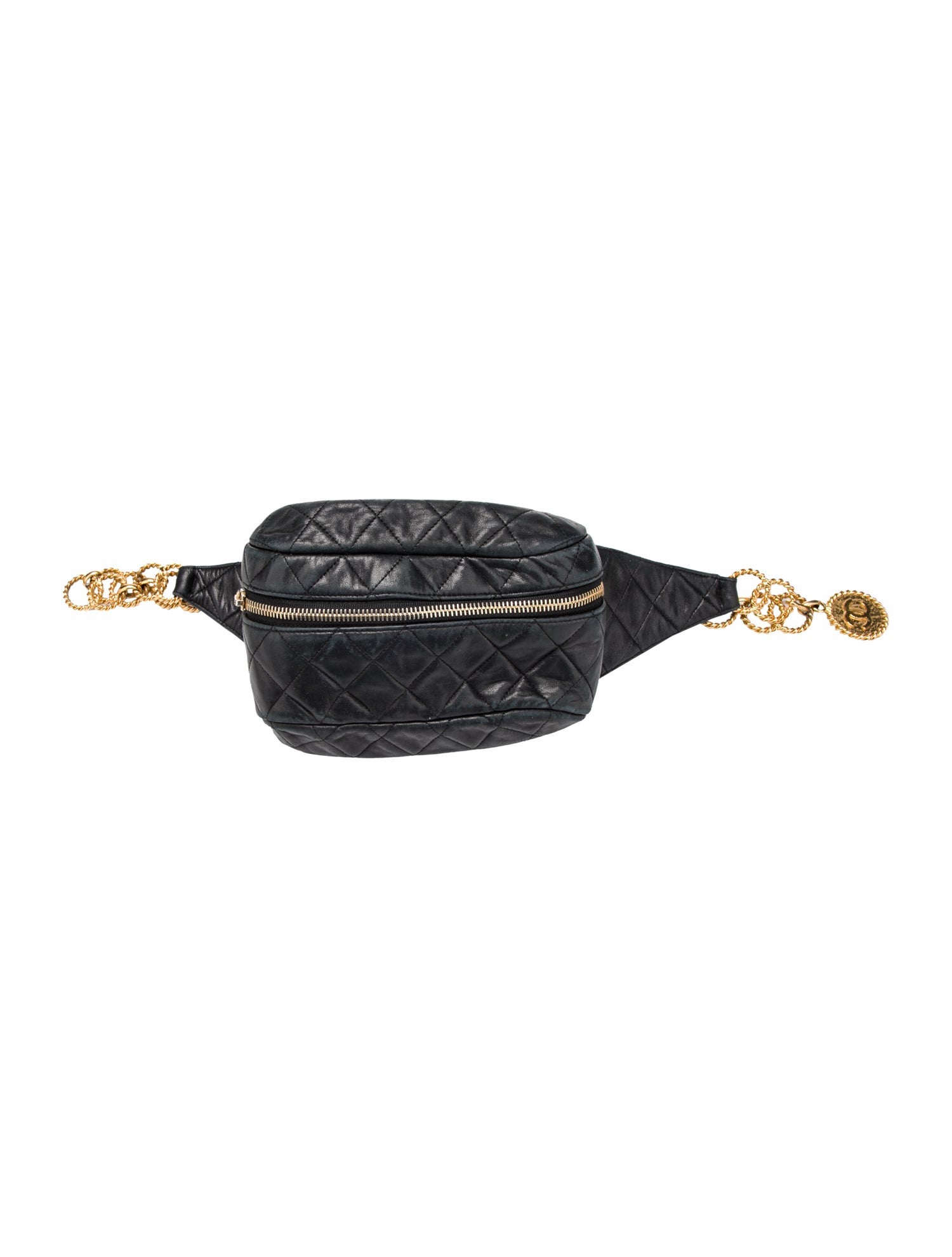 Chanel Quilted Lambskin CC Chain Waist Bag